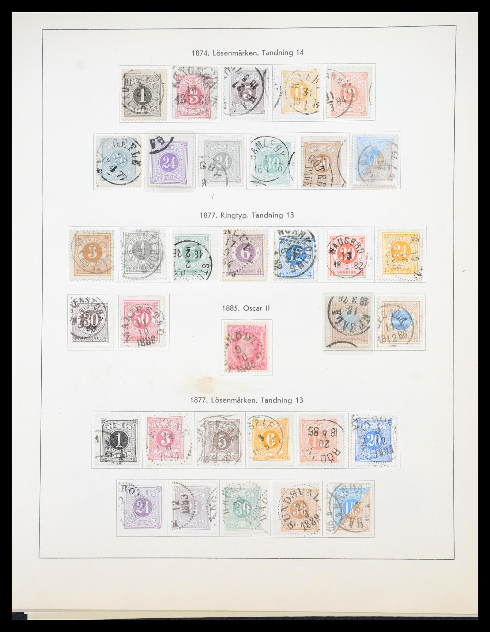 36579 004 - Stamp collection 36579 Zweden complete verzameling 1855-1975.