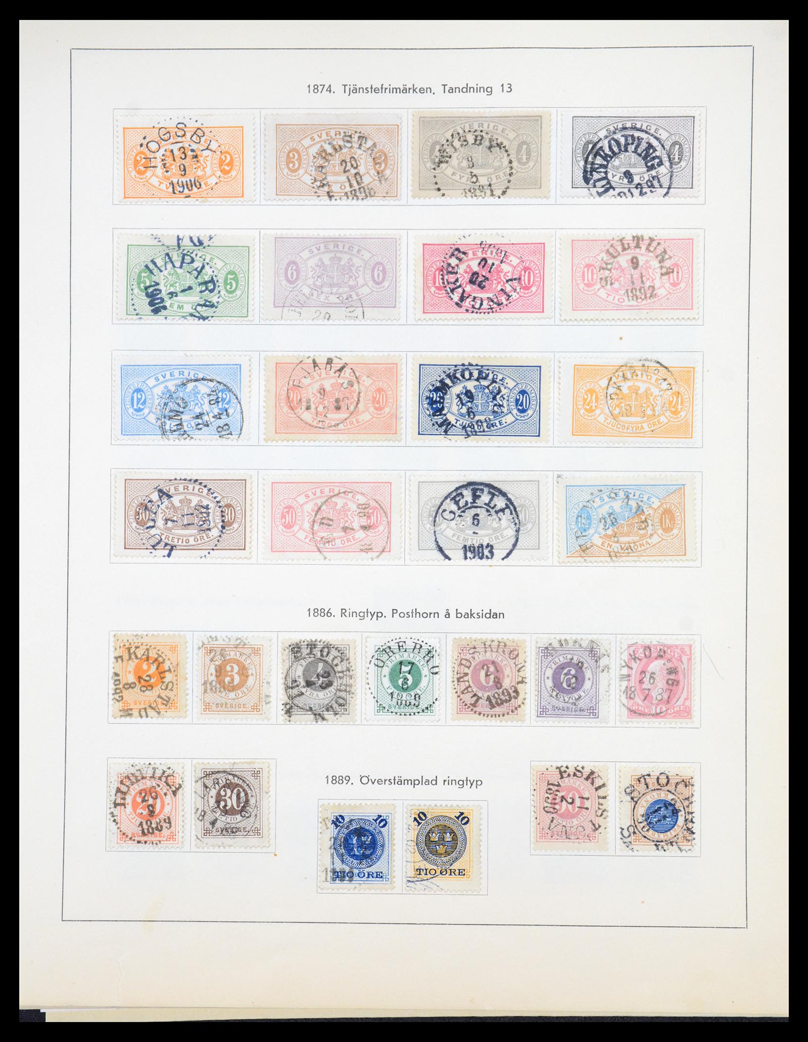 36579 005 - Stamp collection 36579 Zweden complete verzameling 1855-1975.