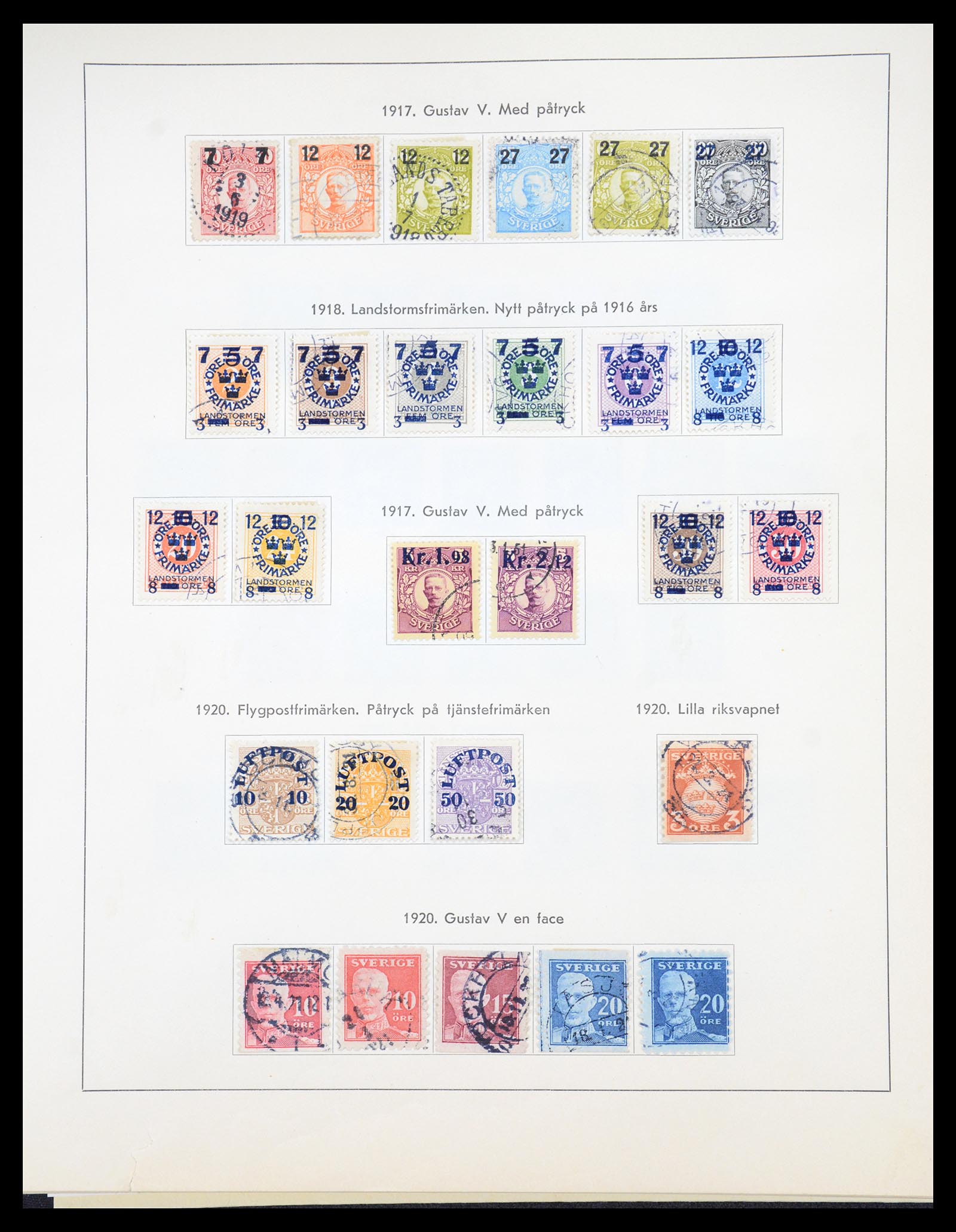 36579 009 - Stamp collection 36579 Zweden complete verzameling 1855-1975.