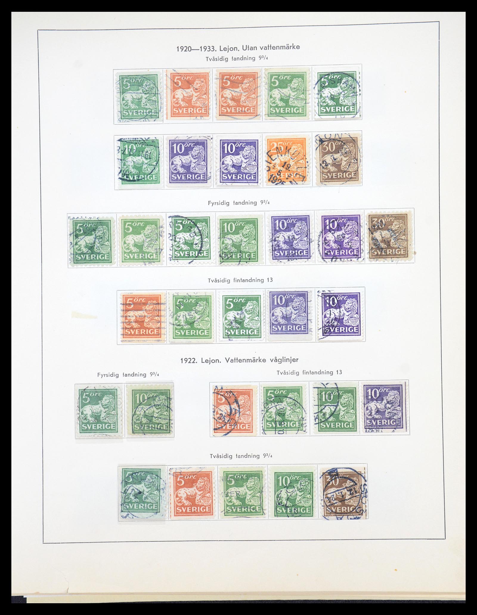 36579 010 - Postzegelverzameling 36579 Sweden complete collection 1855-1975.
