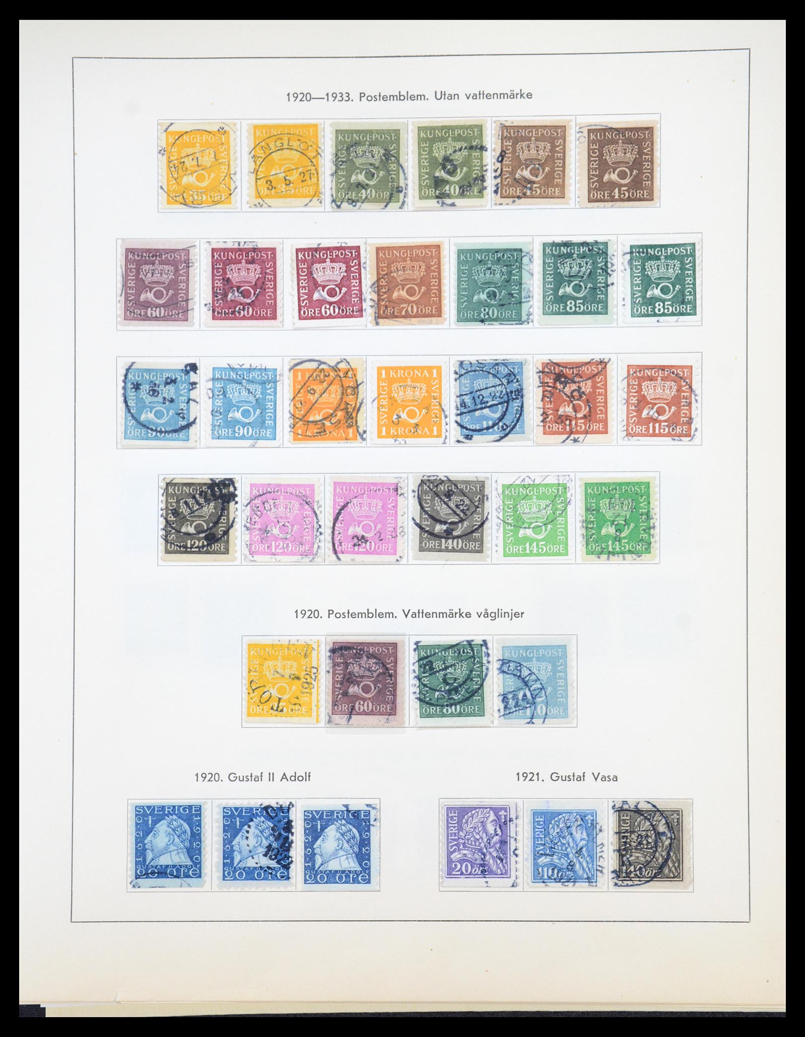 36579 011 - Stamp collection 36579 Zweden complete verzameling 1855-1975.