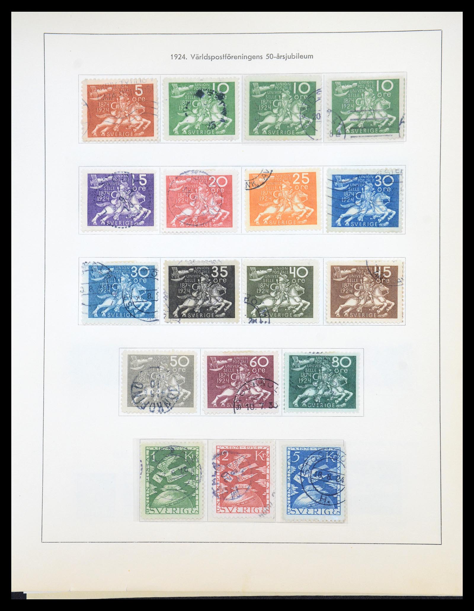 36579 014 - Stamp collection 36579 Zweden complete verzameling 1855-1975.