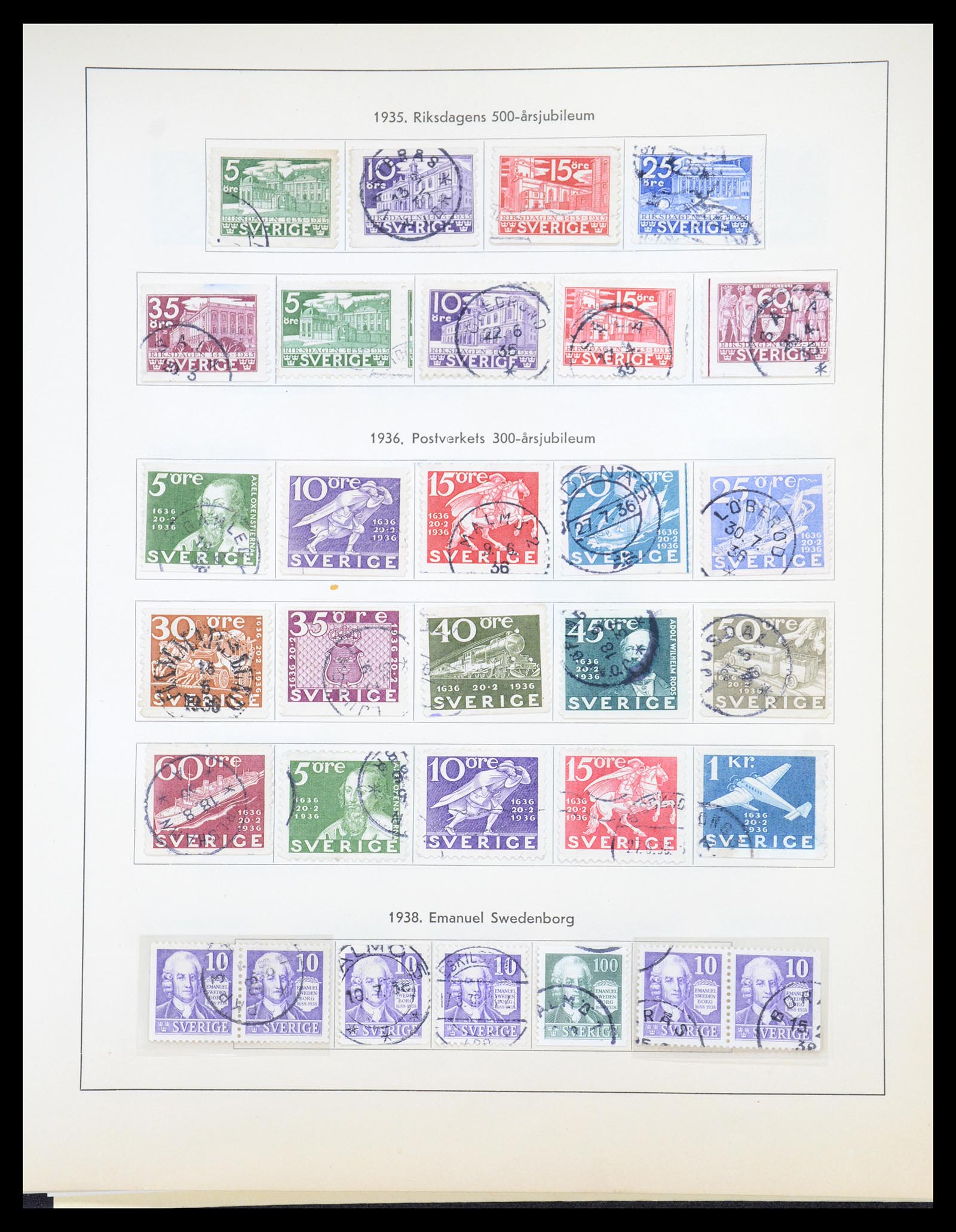 36579 016 - Postzegelverzameling 36579 Sweden complete collection 1855-1975.