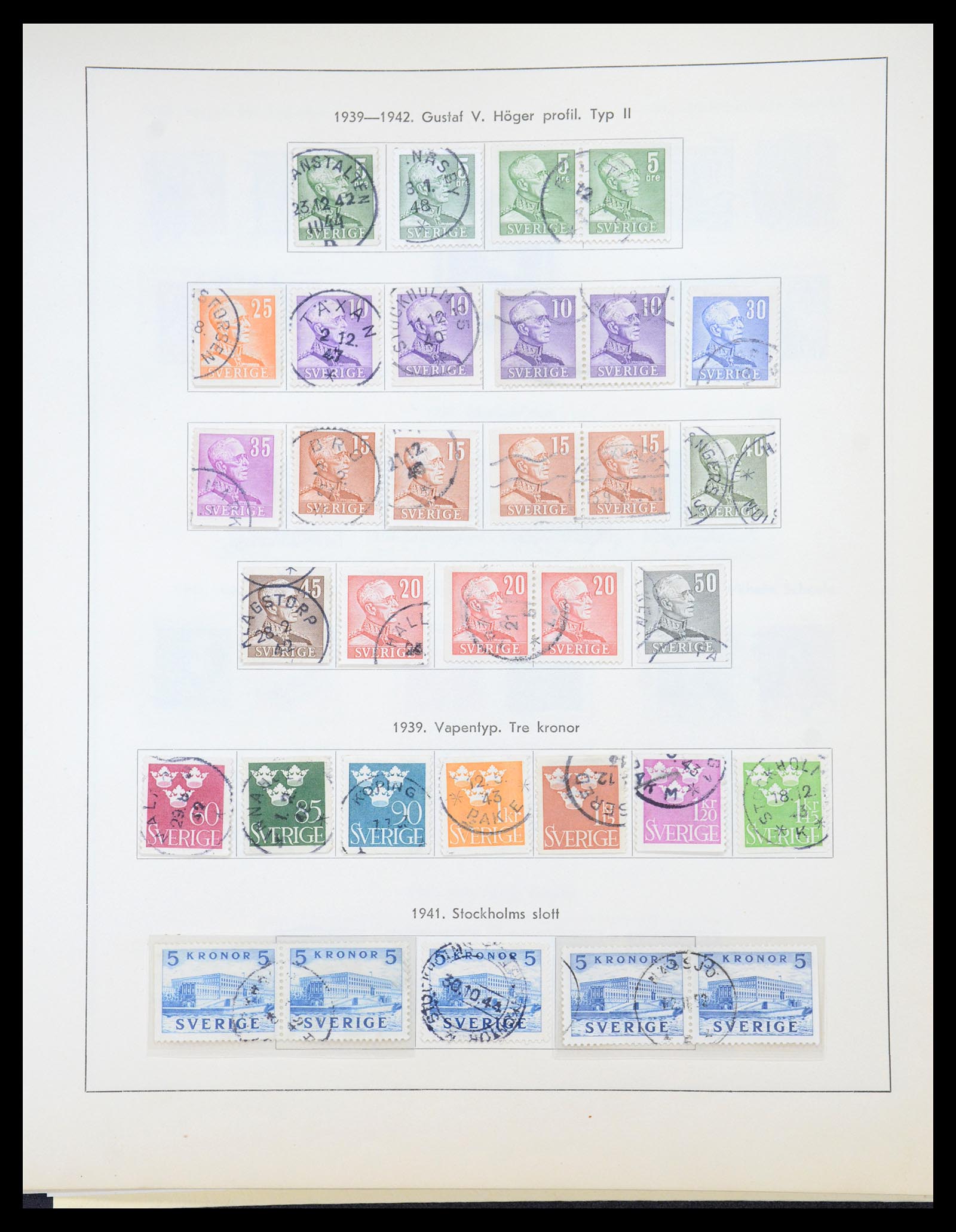 36579 019 - Stamp collection 36579 Zweden complete verzameling 1855-1975.