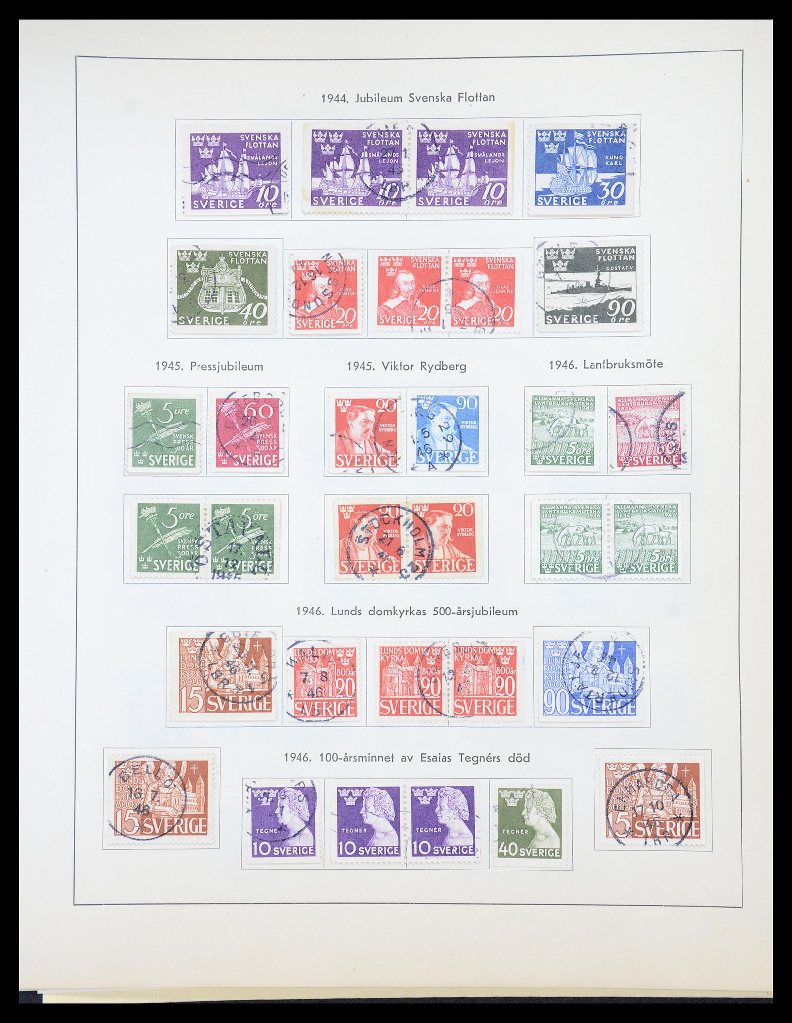 36579 022 - Postzegelverzameling 36579 Sweden complete collection 1855-1975.