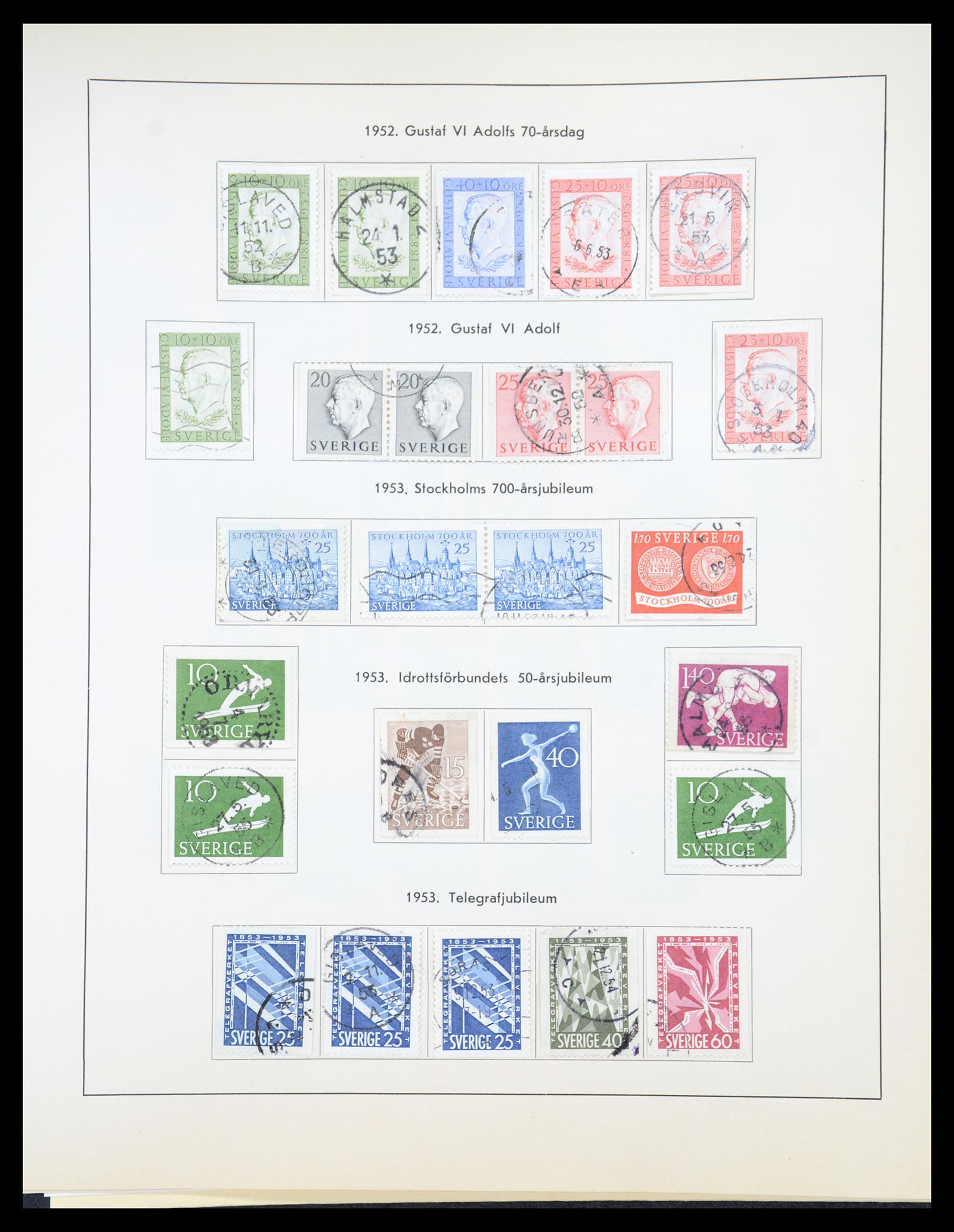 36579 026 - Stamp collection 36579 Zweden complete verzameling 1855-1975.