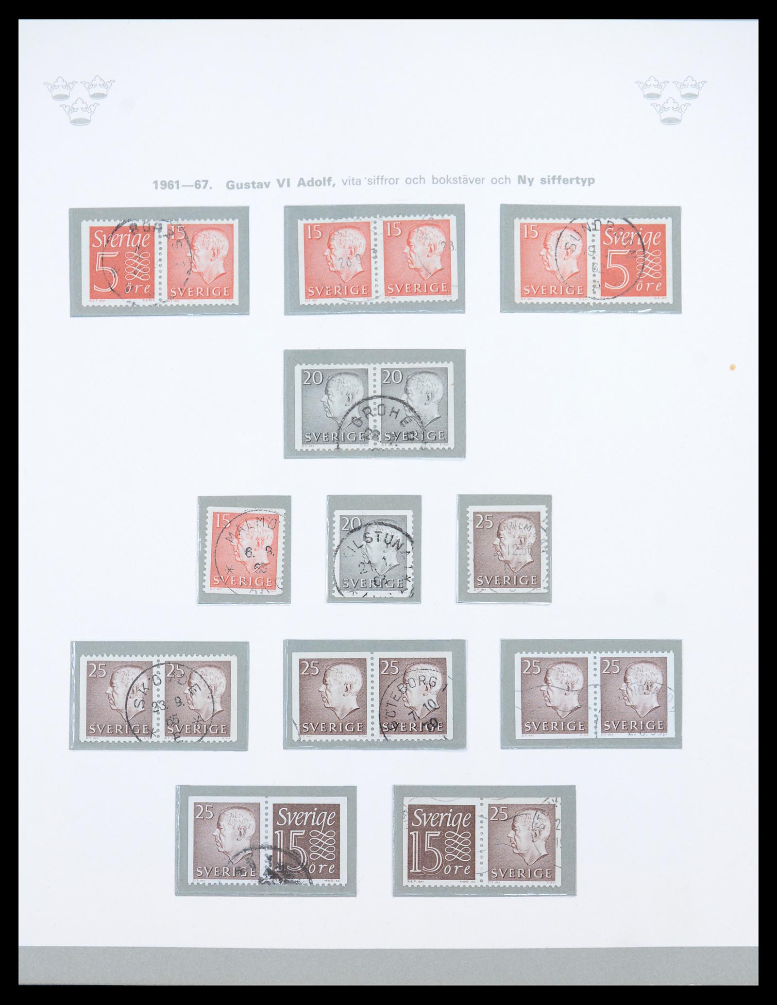 36579 032 - Stamp collection 36579 Zweden complete verzameling 1855-1975.