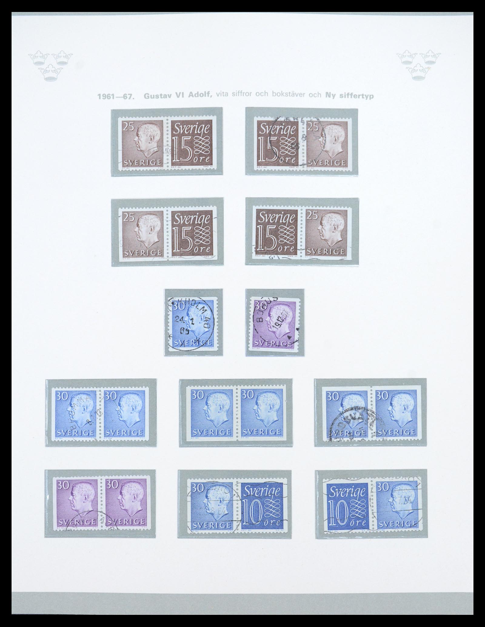 36579 033 - Stamp collection 36579 Zweden complete verzameling 1855-1975.