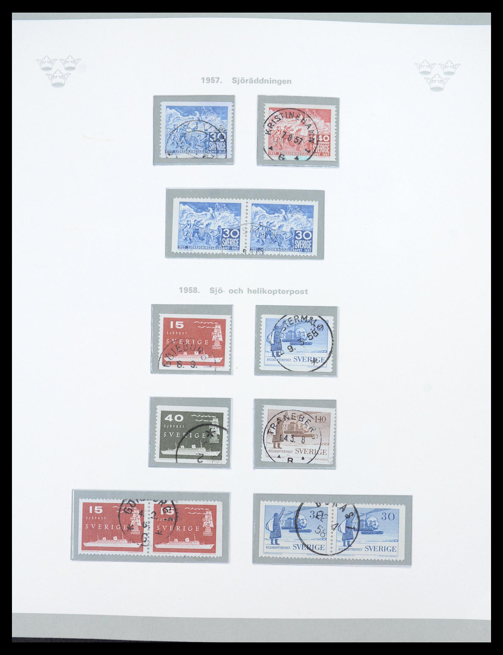 36579 038 - Stamp collection 36579 Zweden complete verzameling 1855-1975.