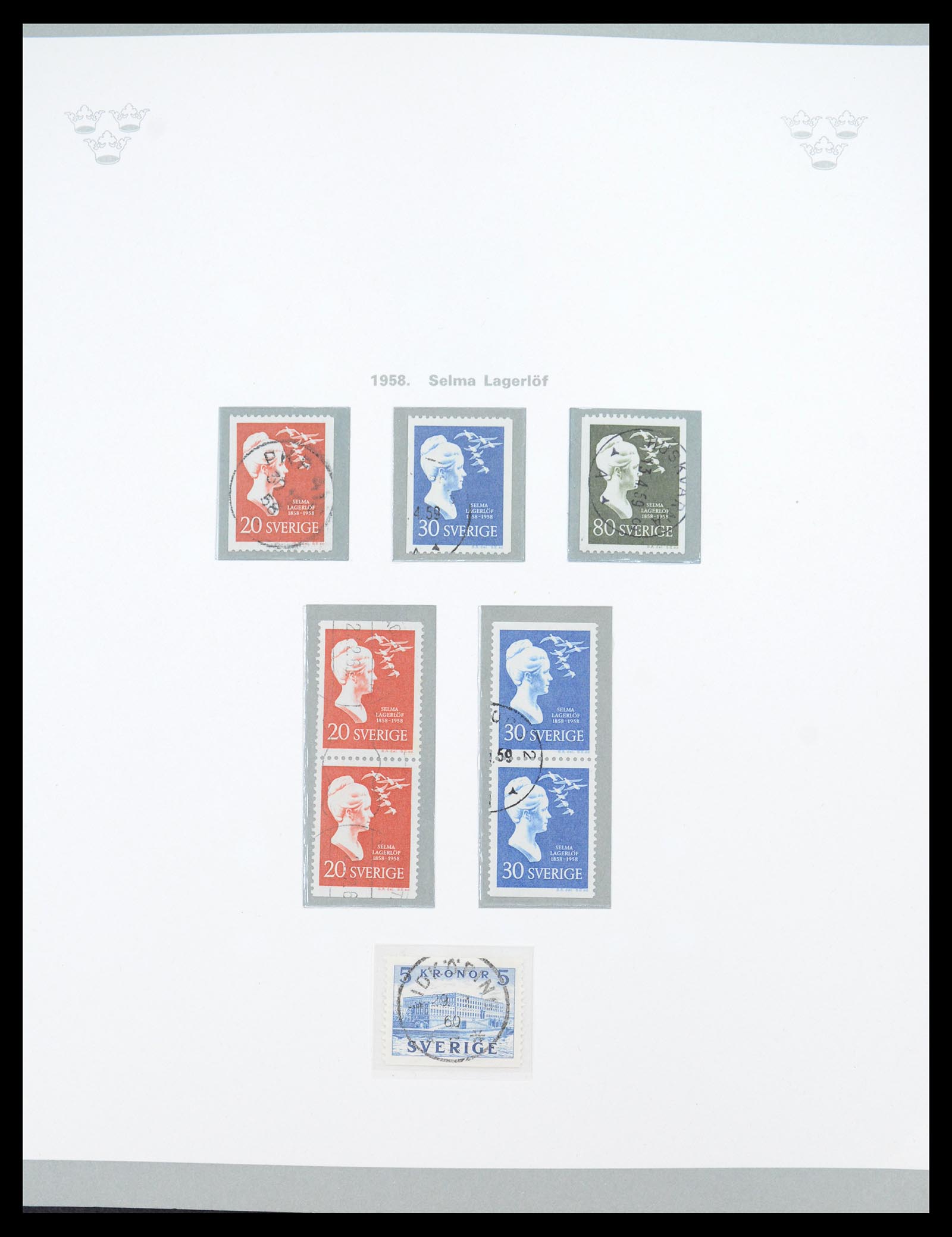 36579 040 - Postzegelverzameling 36579 Sweden complete collection 1855-1975.