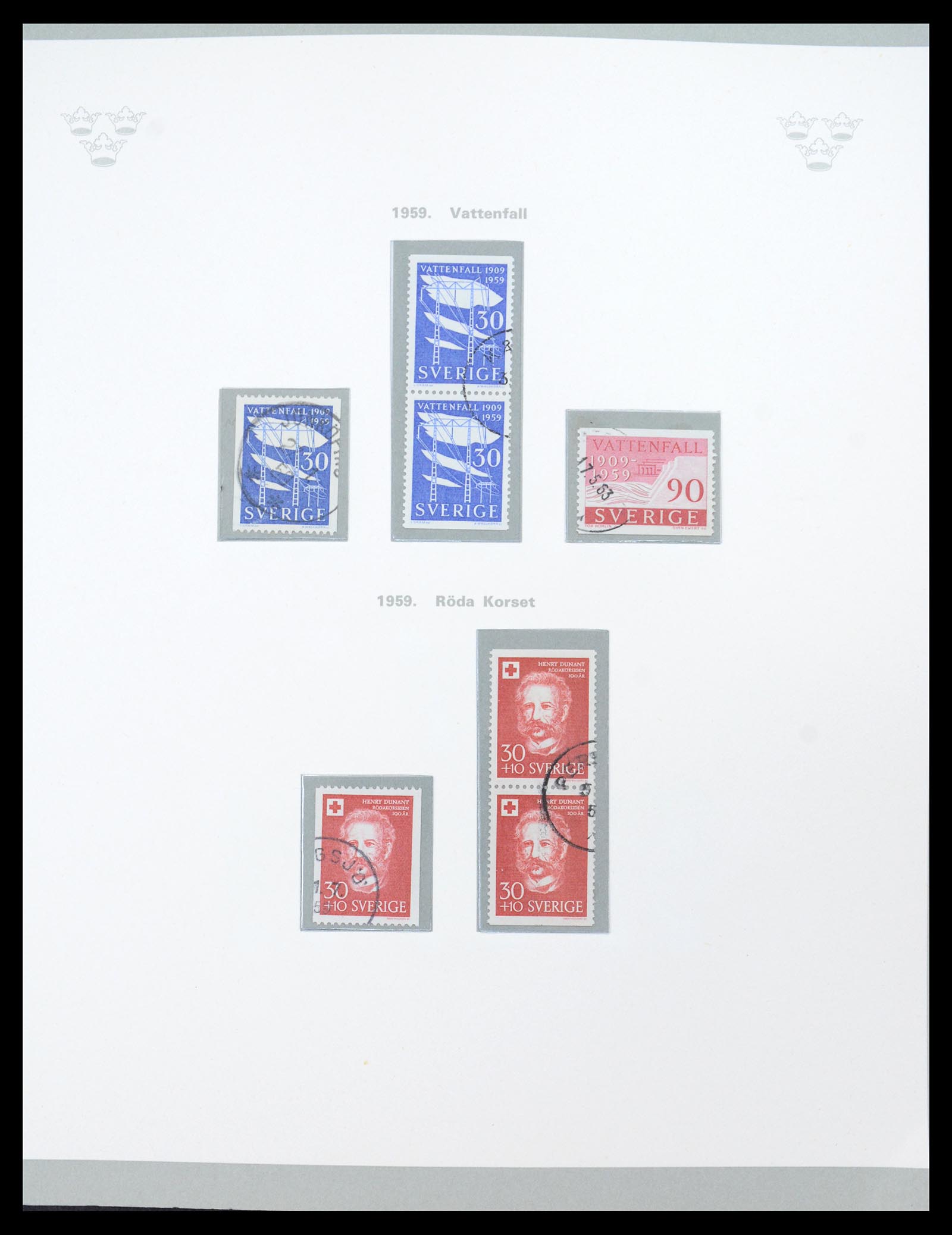 36579 041 - Postzegelverzameling 36579 Sweden complete collection 1855-1975.