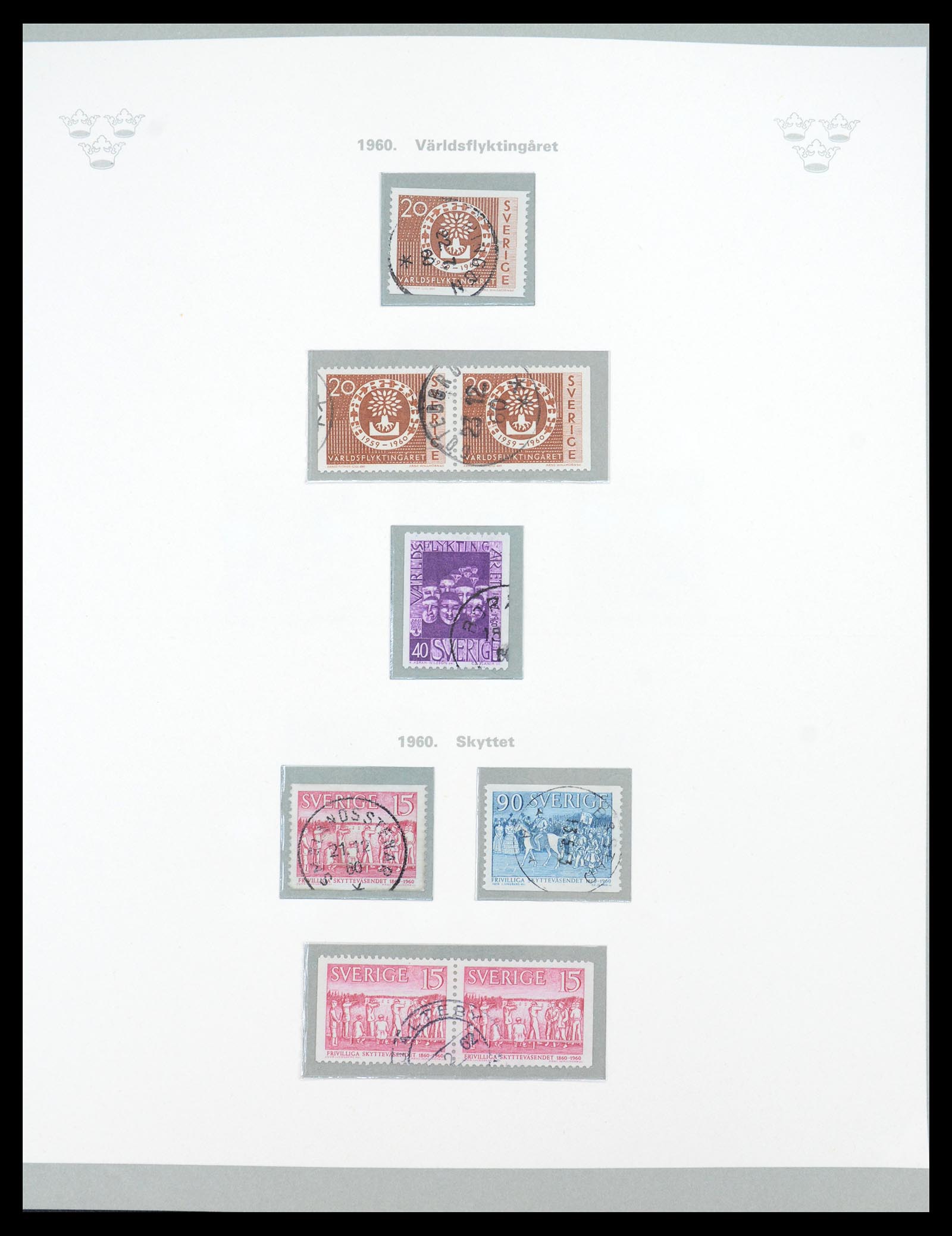36579 044 - Postzegelverzameling 36579 Sweden complete collection 1855-1975.