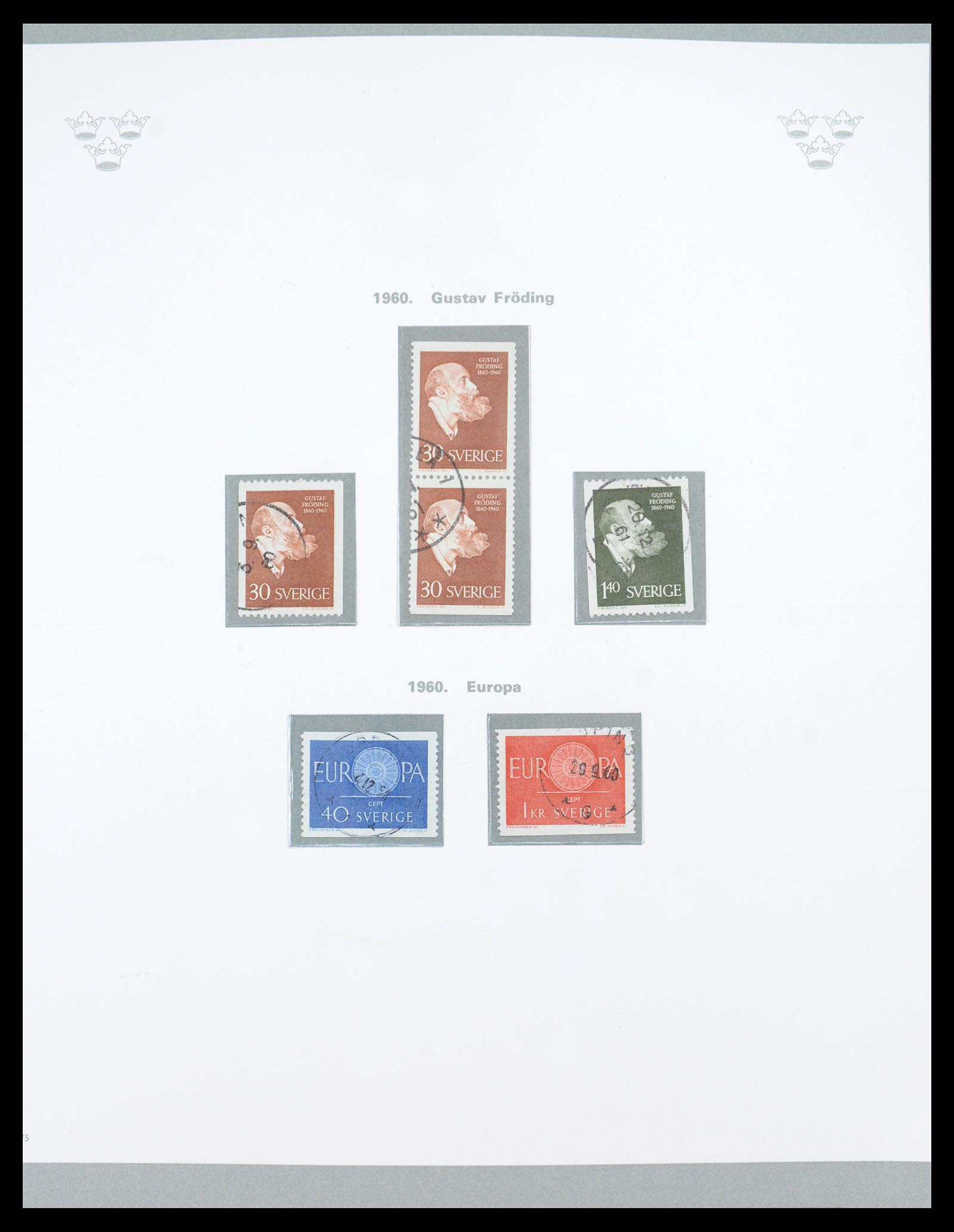 36579 045 - Postzegelverzameling 36579 Sweden complete collection 1855-1975.