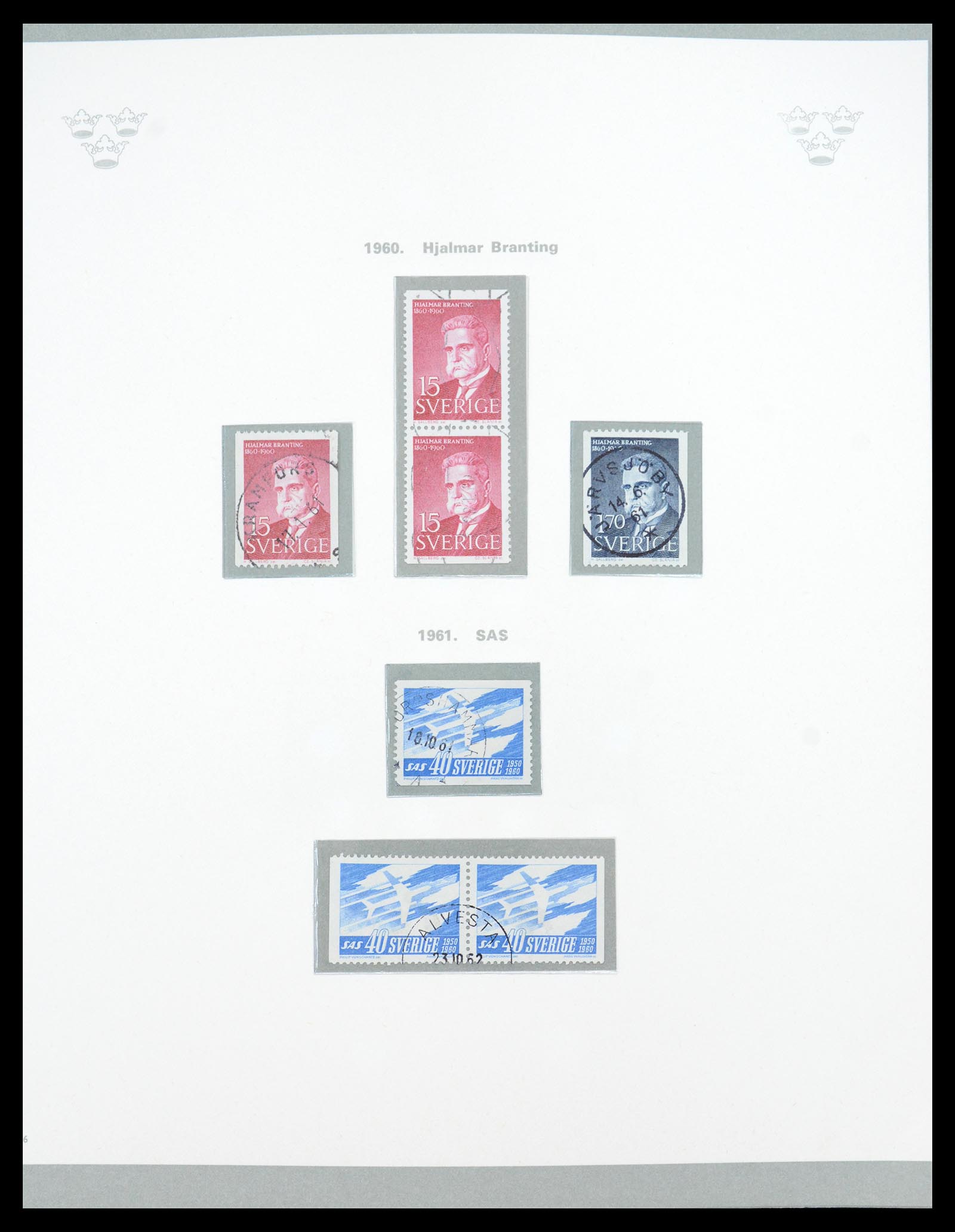 36579 046 - Postzegelverzameling 36579 Sweden complete collection 1855-1975.