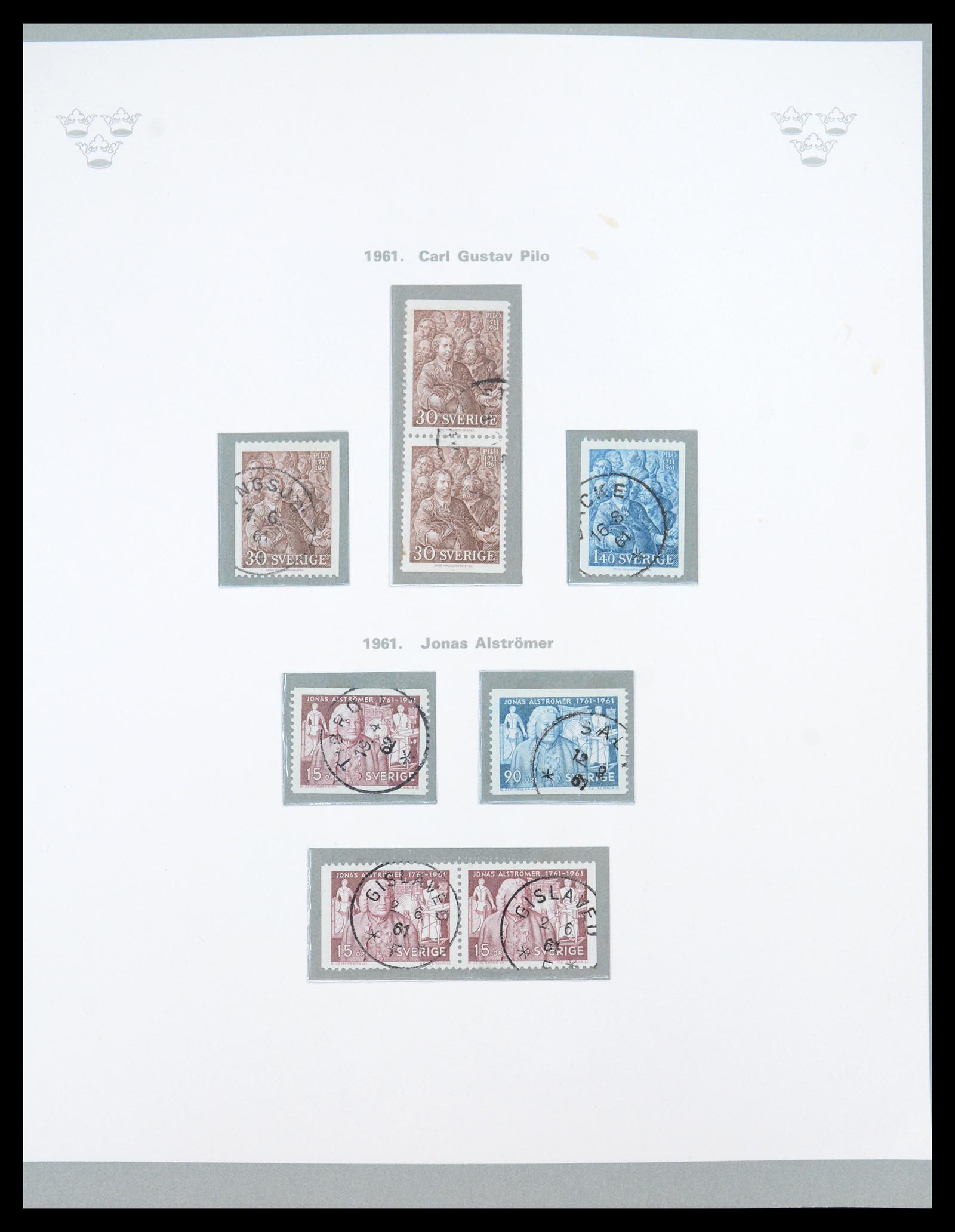 36579 047 - Stamp collection 36579 Zweden complete verzameling 1855-1975.