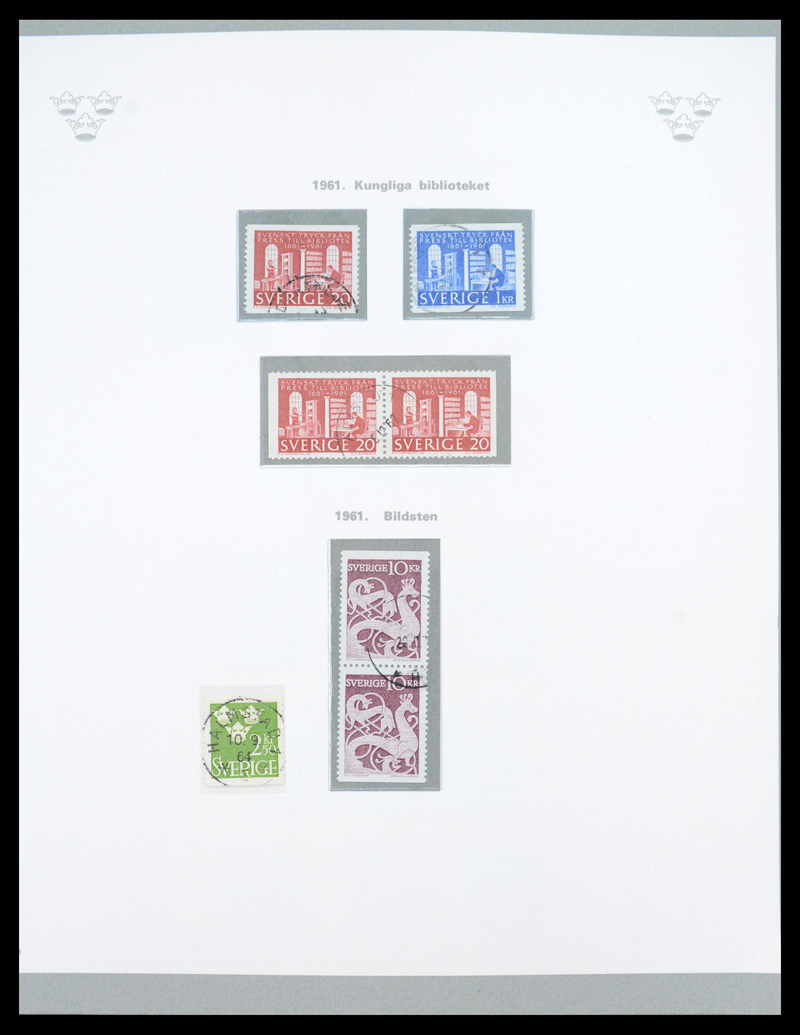 36579 048 - Stamp collection 36579 Zweden complete verzameling 1855-1975.
