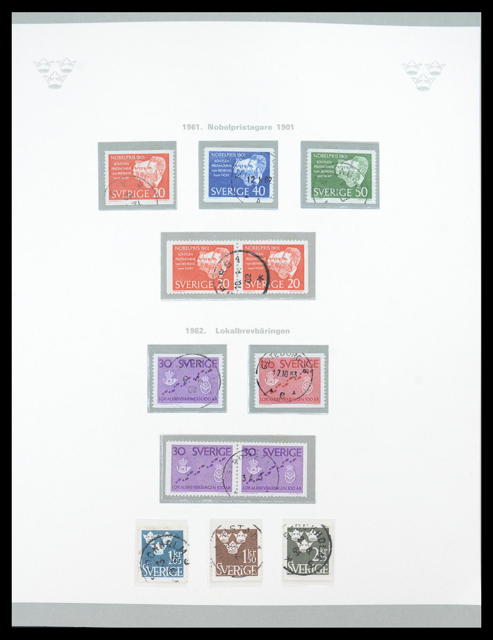 36579 049 - Stamp collection 36579 Zweden complete verzameling 1855-1975.