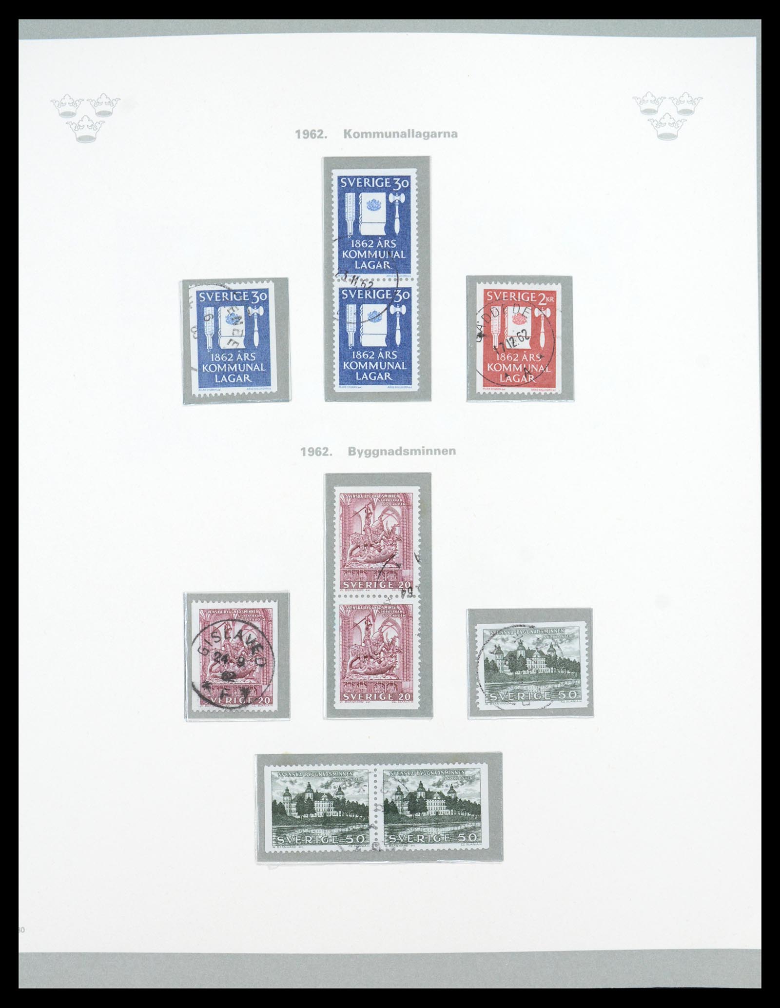 36579 050 - Stamp collection 36579 Zweden complete verzameling 1855-1975.