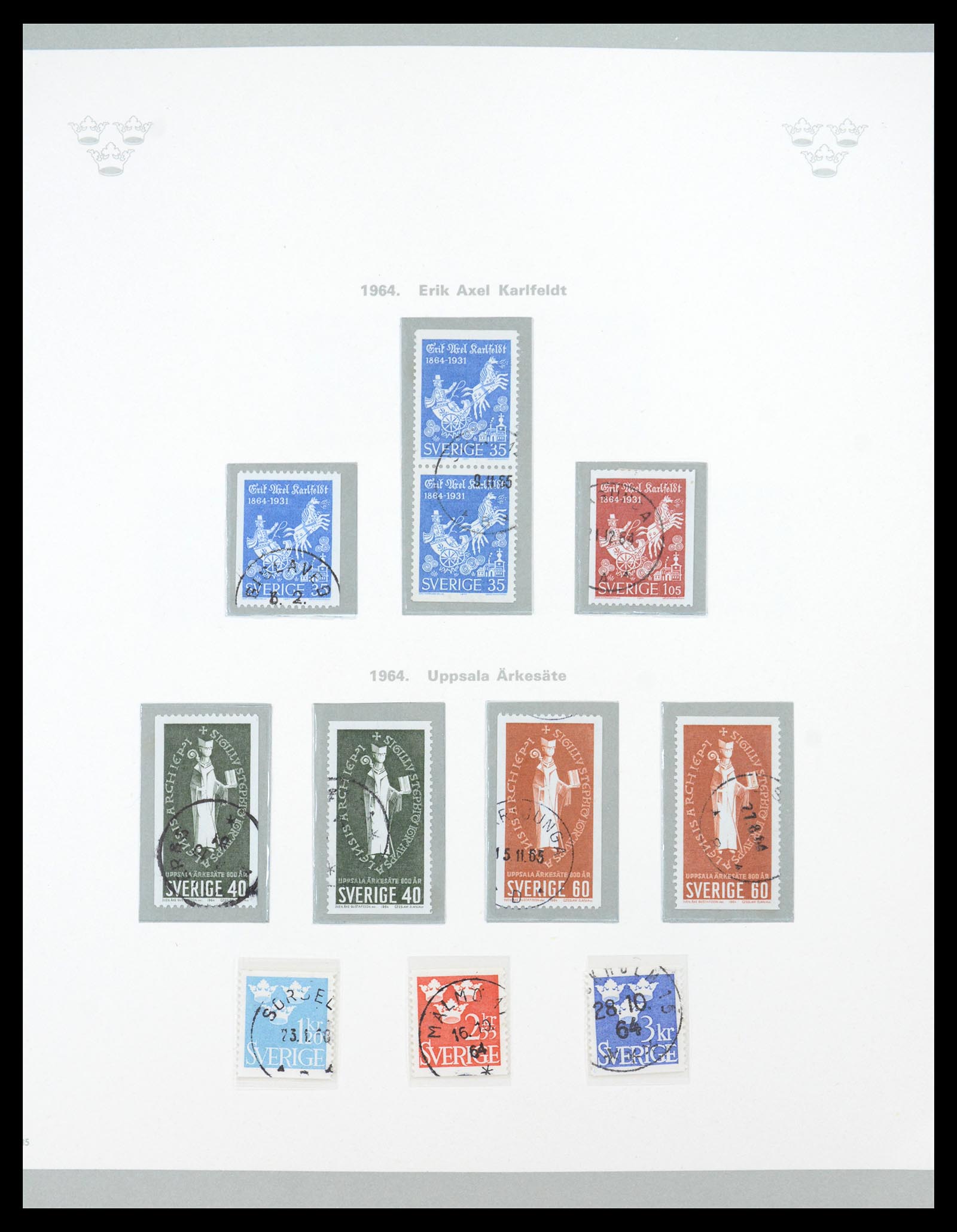36579 055 - Stamp collection 36579 Zweden complete verzameling 1855-1975.