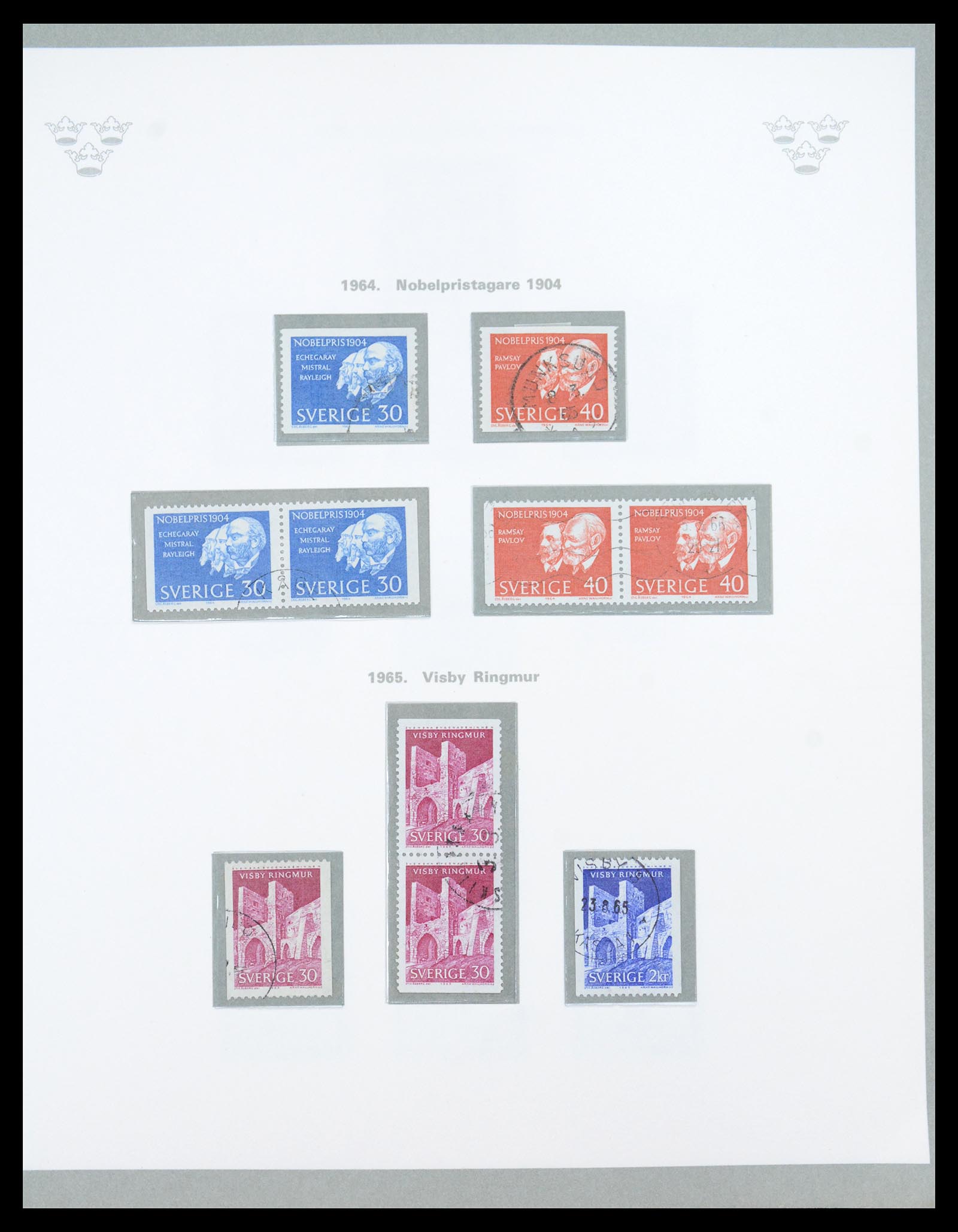 36579 056 - Stamp collection 36579 Zweden complete verzameling 1855-1975.