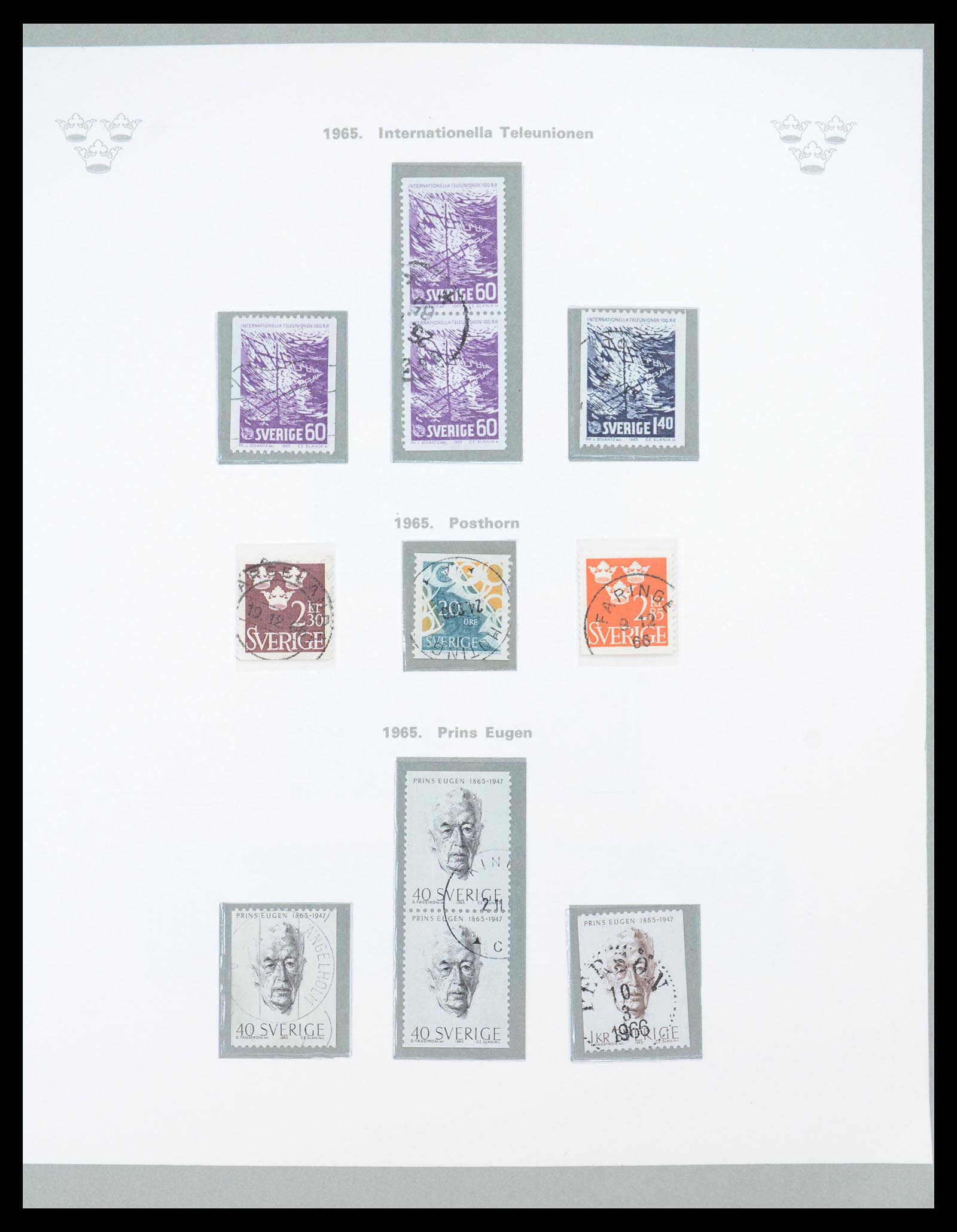 36579 057 - Stamp collection 36579 Zweden complete verzameling 1855-1975.