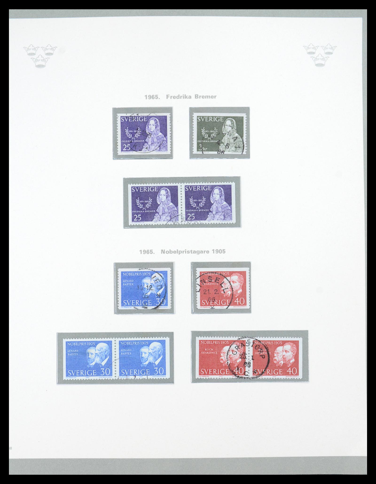 36579 058 - Stamp collection 36579 Zweden complete verzameling 1855-1975.
