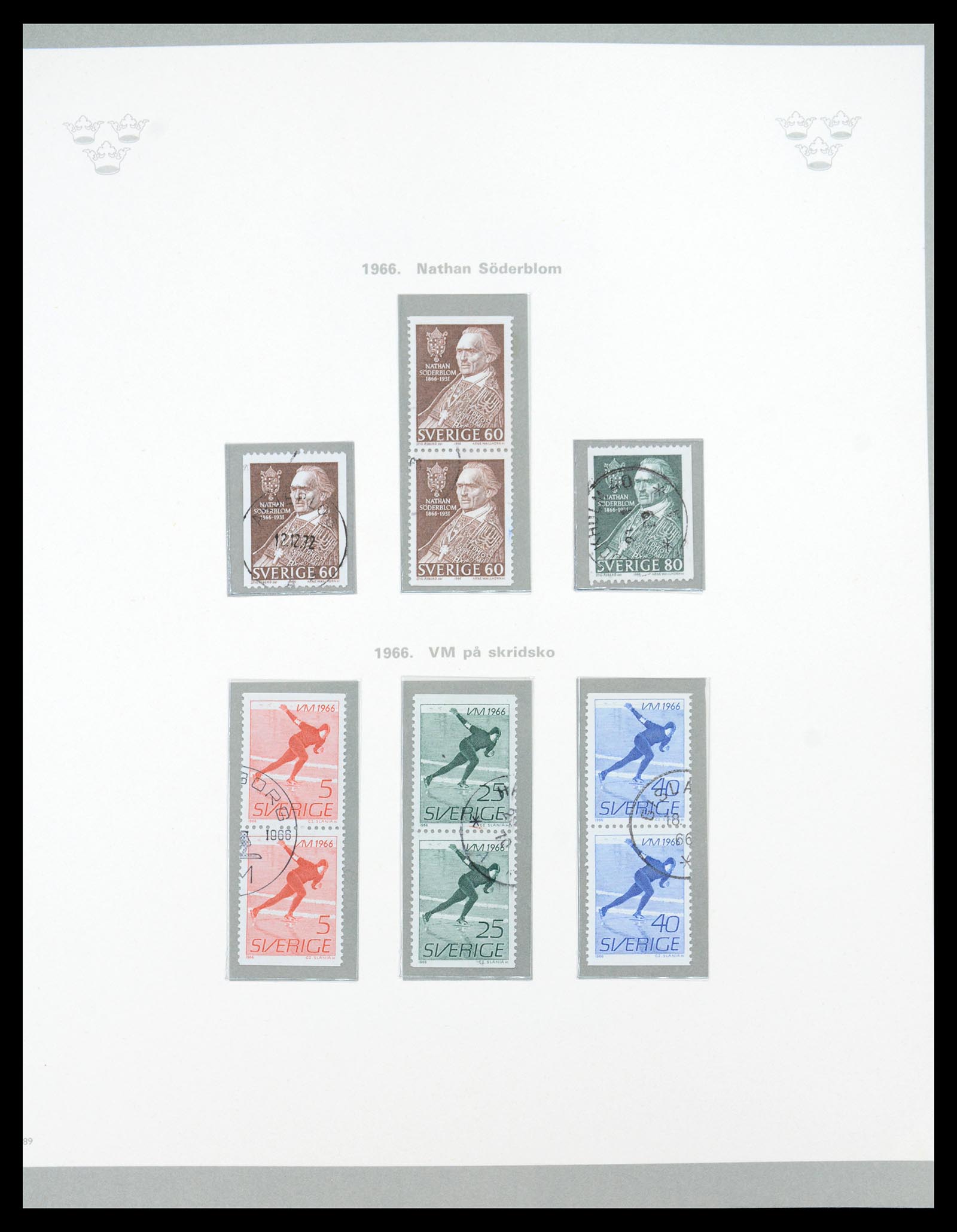 36579 059 - Stamp collection 36579 Zweden complete verzameling 1855-1975.