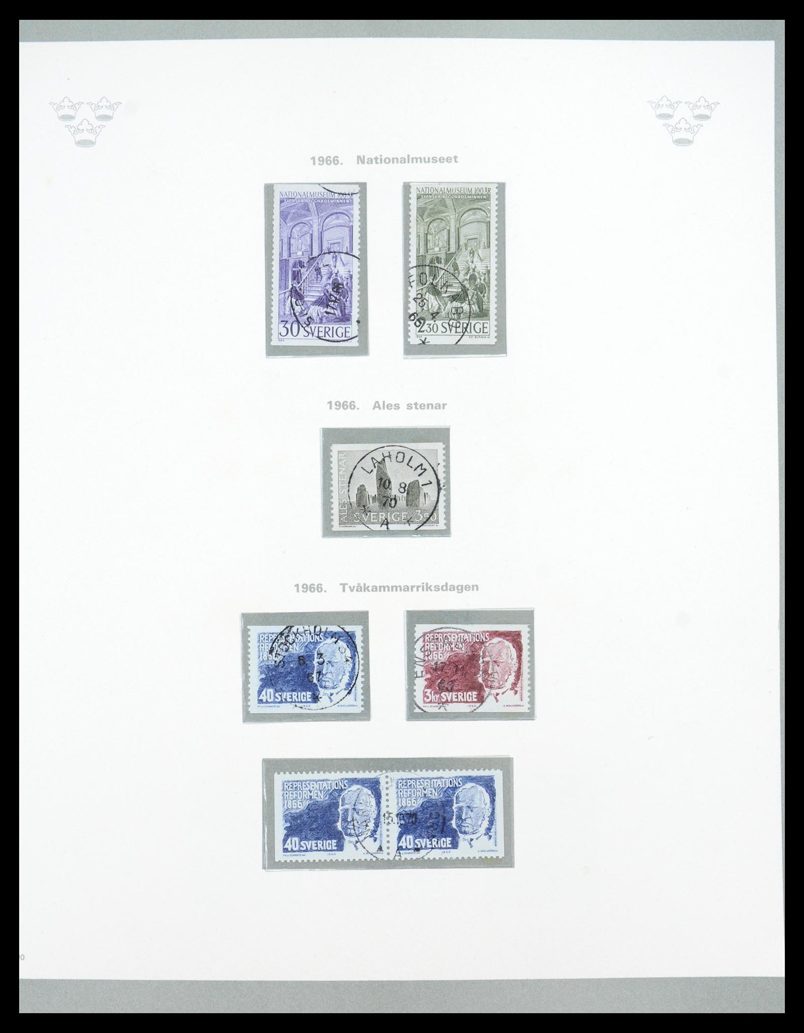 36579 060 - Postzegelverzameling 36579 Sweden complete collection 1855-1975.