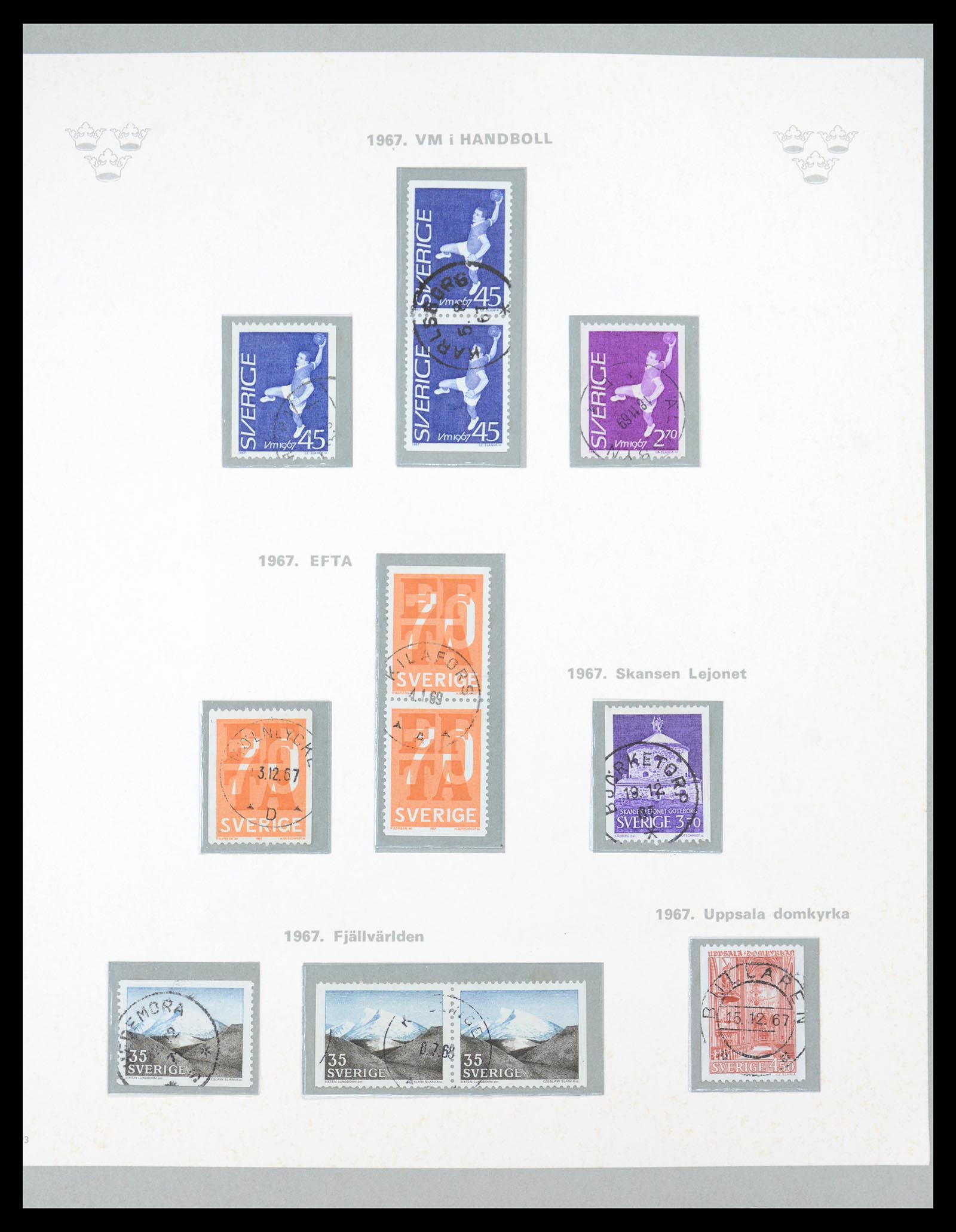 36579 063 - Stamp collection 36579 Zweden complete verzameling 1855-1975.