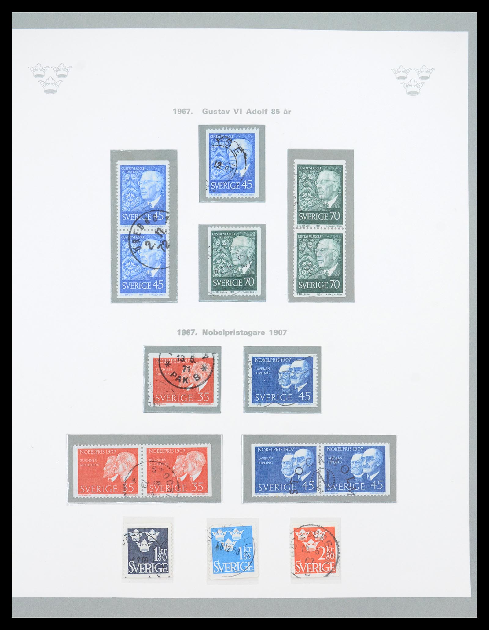 36579 066 - Stamp collection 36579 Zweden complete verzameling 1855-1975.