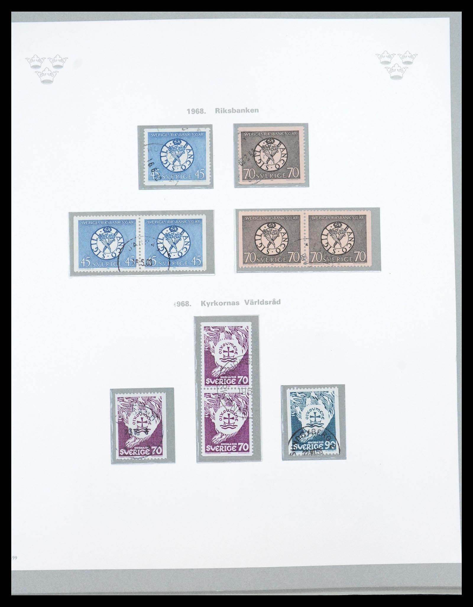 36579 069 - Stamp collection 36579 Zweden complete verzameling 1855-1975.