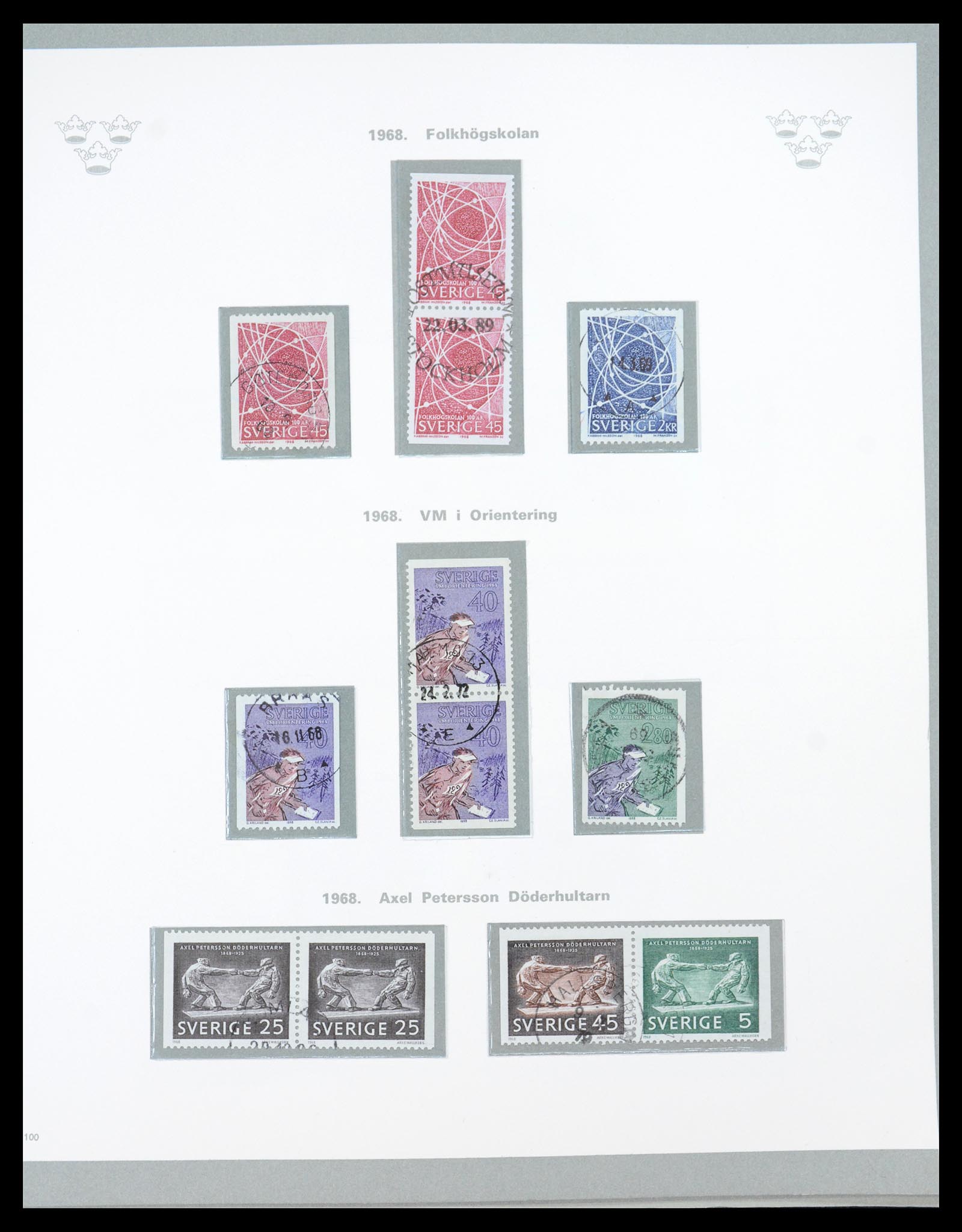 36579 070 - Stamp collection 36579 Zweden complete verzameling 1855-1975.