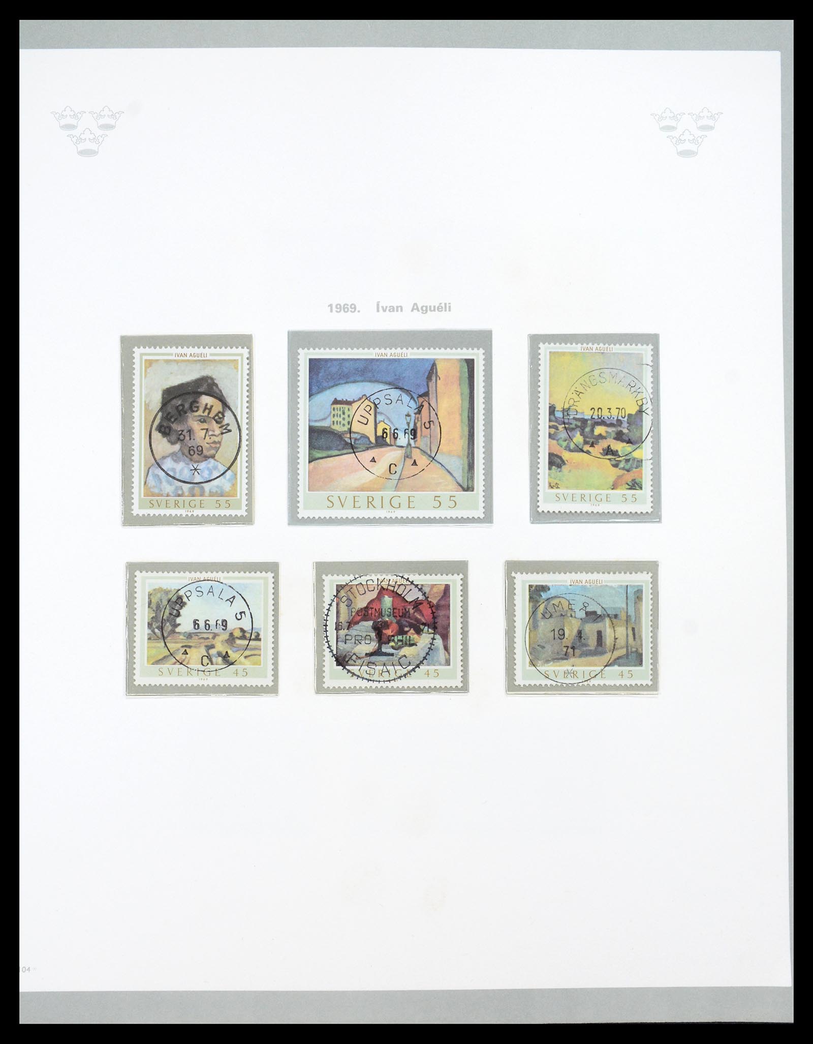 36579 074 - Stamp collection 36579 Zweden complete verzameling 1855-1975.