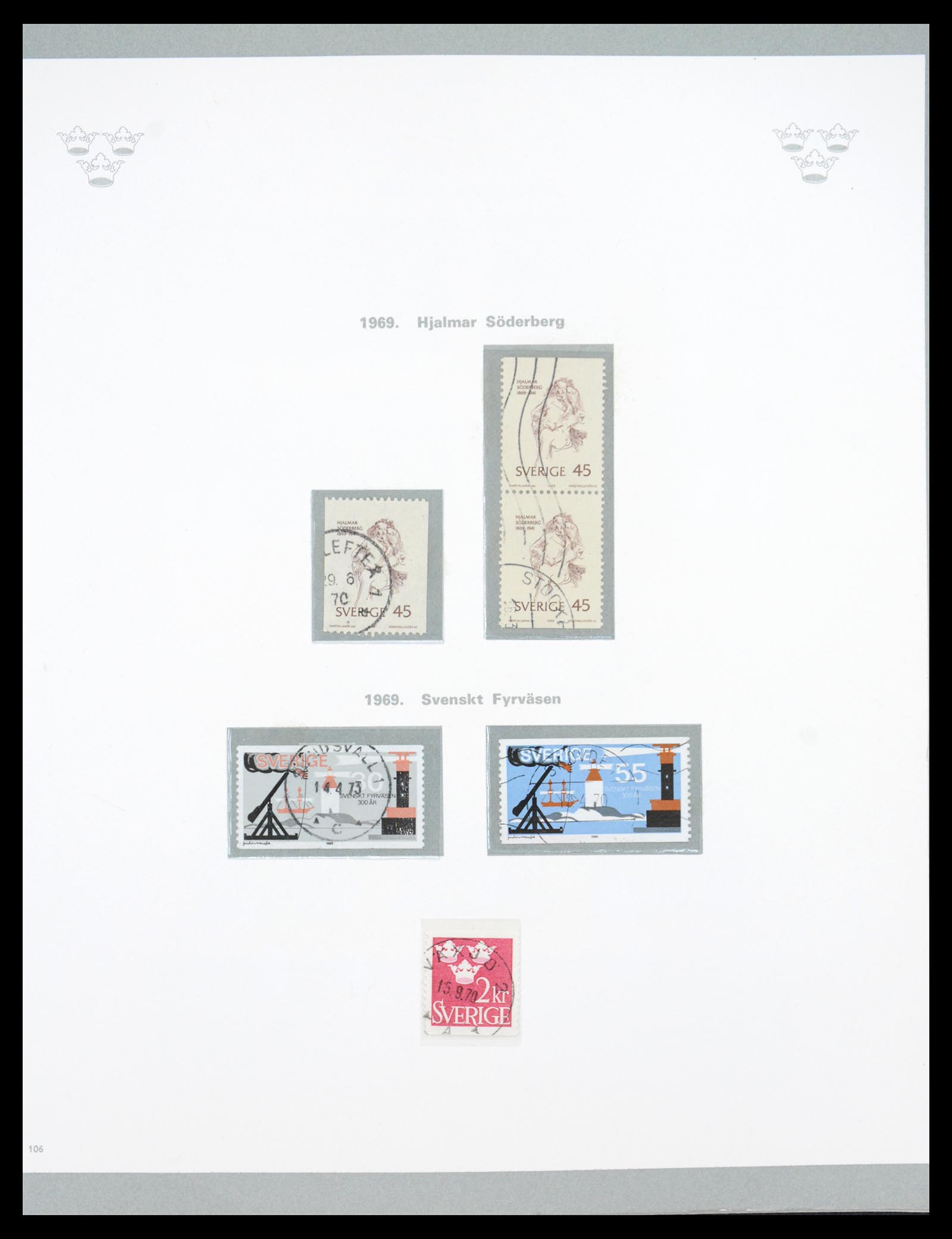 36579 075 - Stamp collection 36579 Zweden complete verzameling 1855-1975.