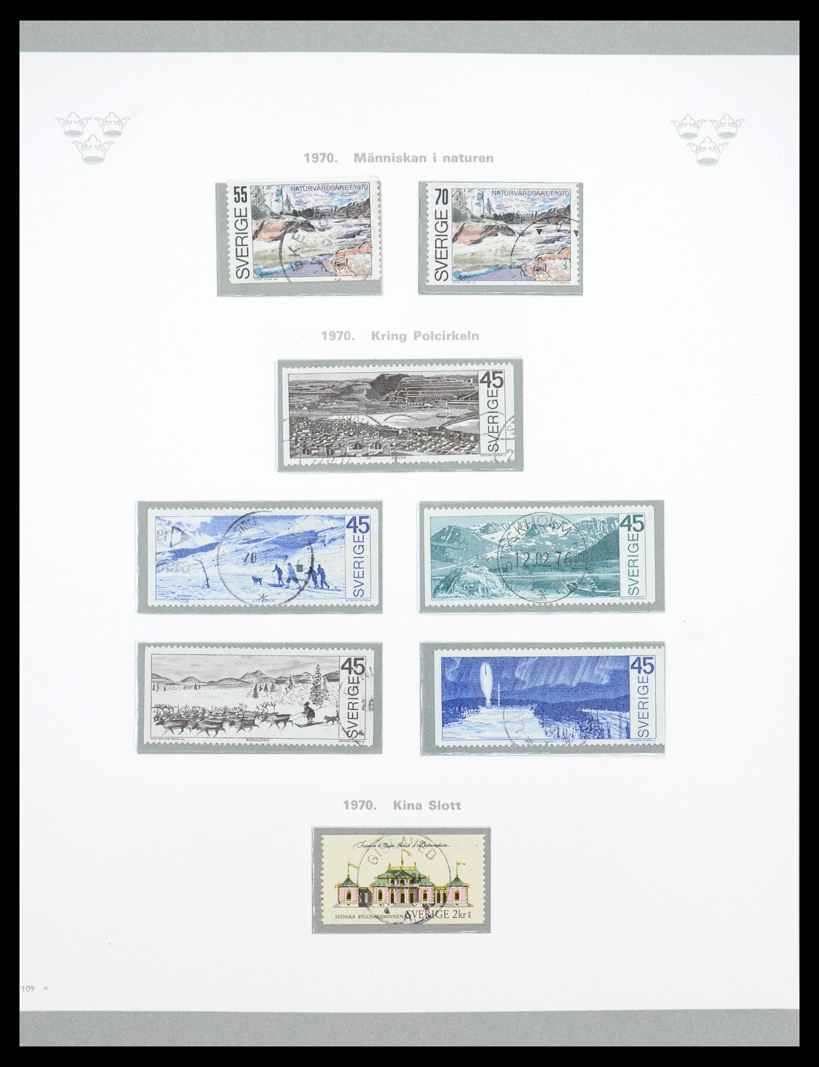 36579 078 - Stamp collection 36579 Zweden complete verzameling 1855-1975.