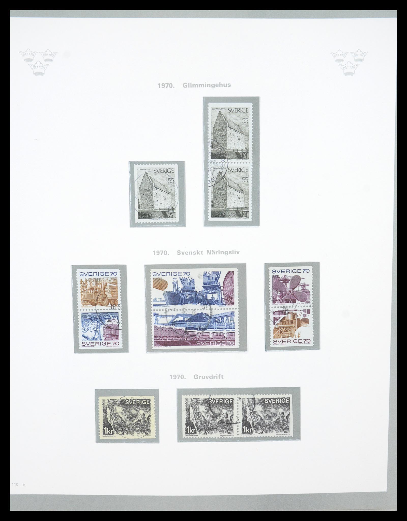 36579 079 - Stamp collection 36579 Zweden complete verzameling 1855-1975.