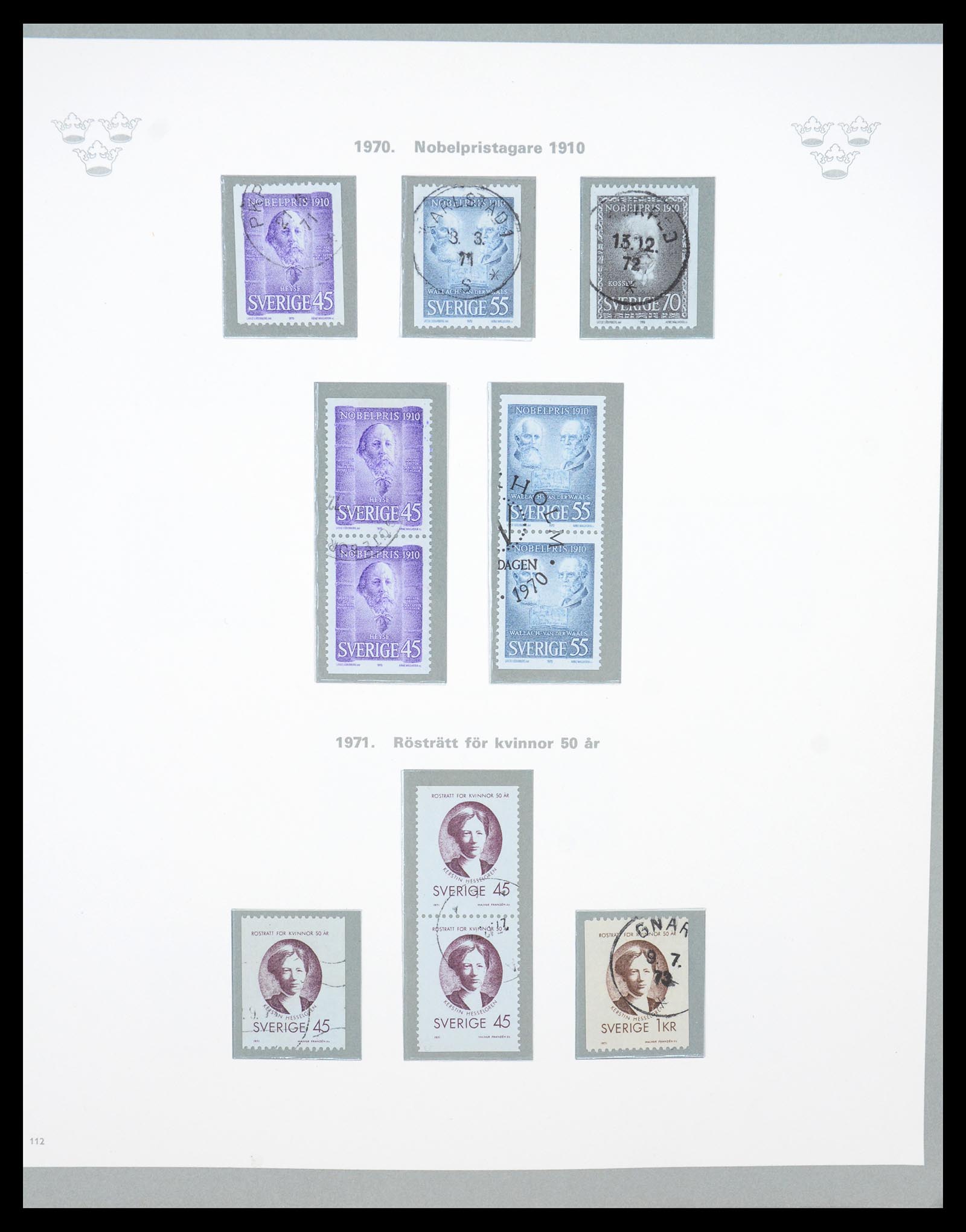 36579 081 - Stamp collection 36579 Zweden complete verzameling 1855-1975.