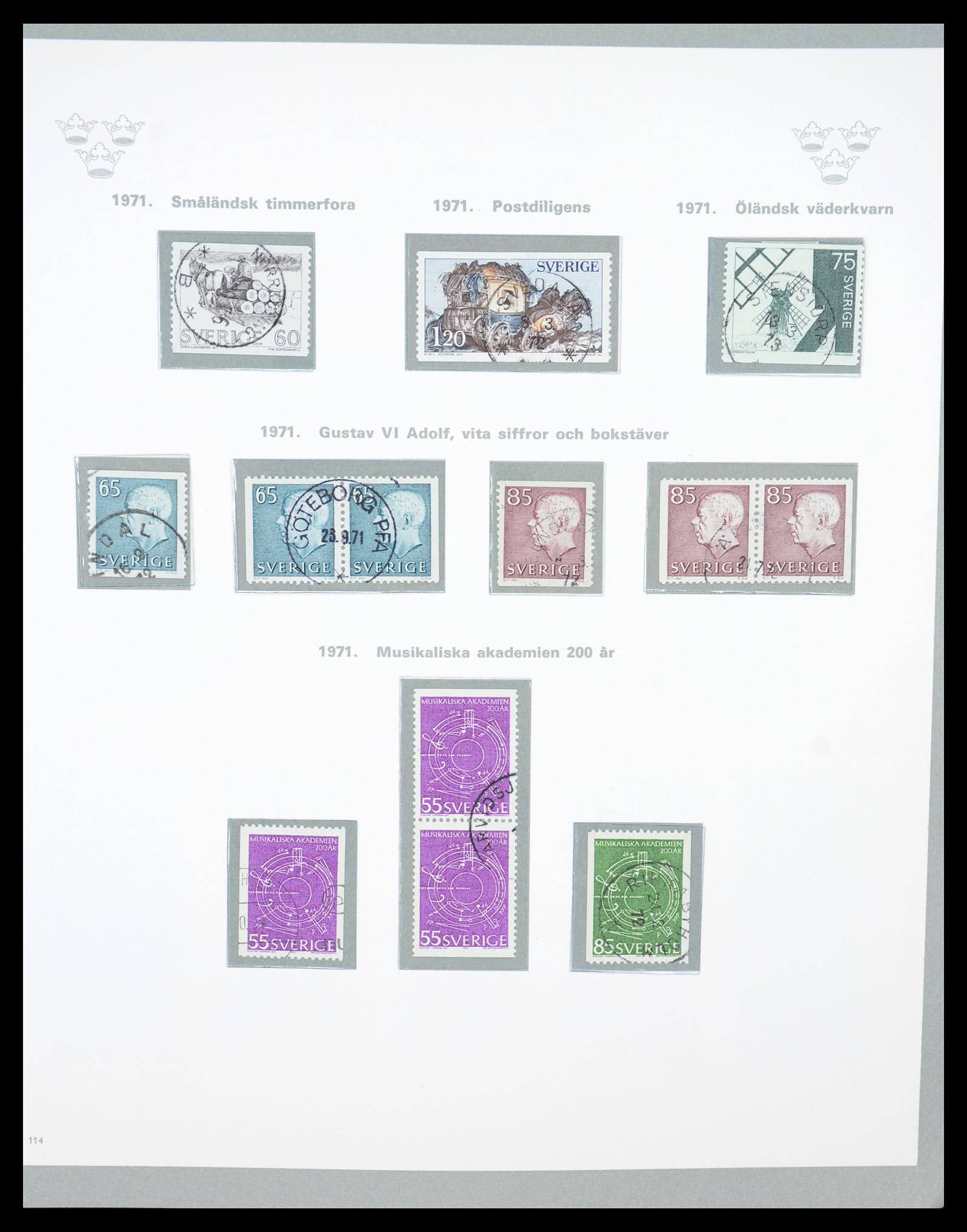 36579 083 - Stamp collection 36579 Zweden complete verzameling 1855-1975.