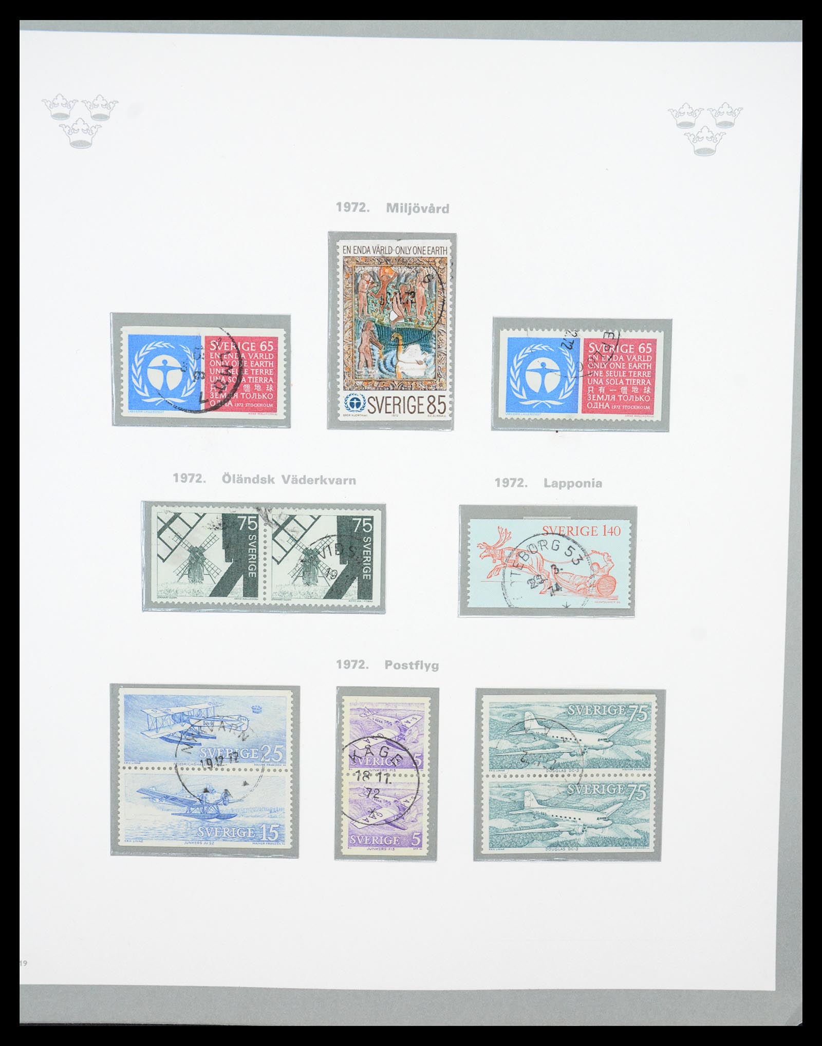 36579 088 - Stamp collection 36579 Zweden complete verzameling 1855-1975.
