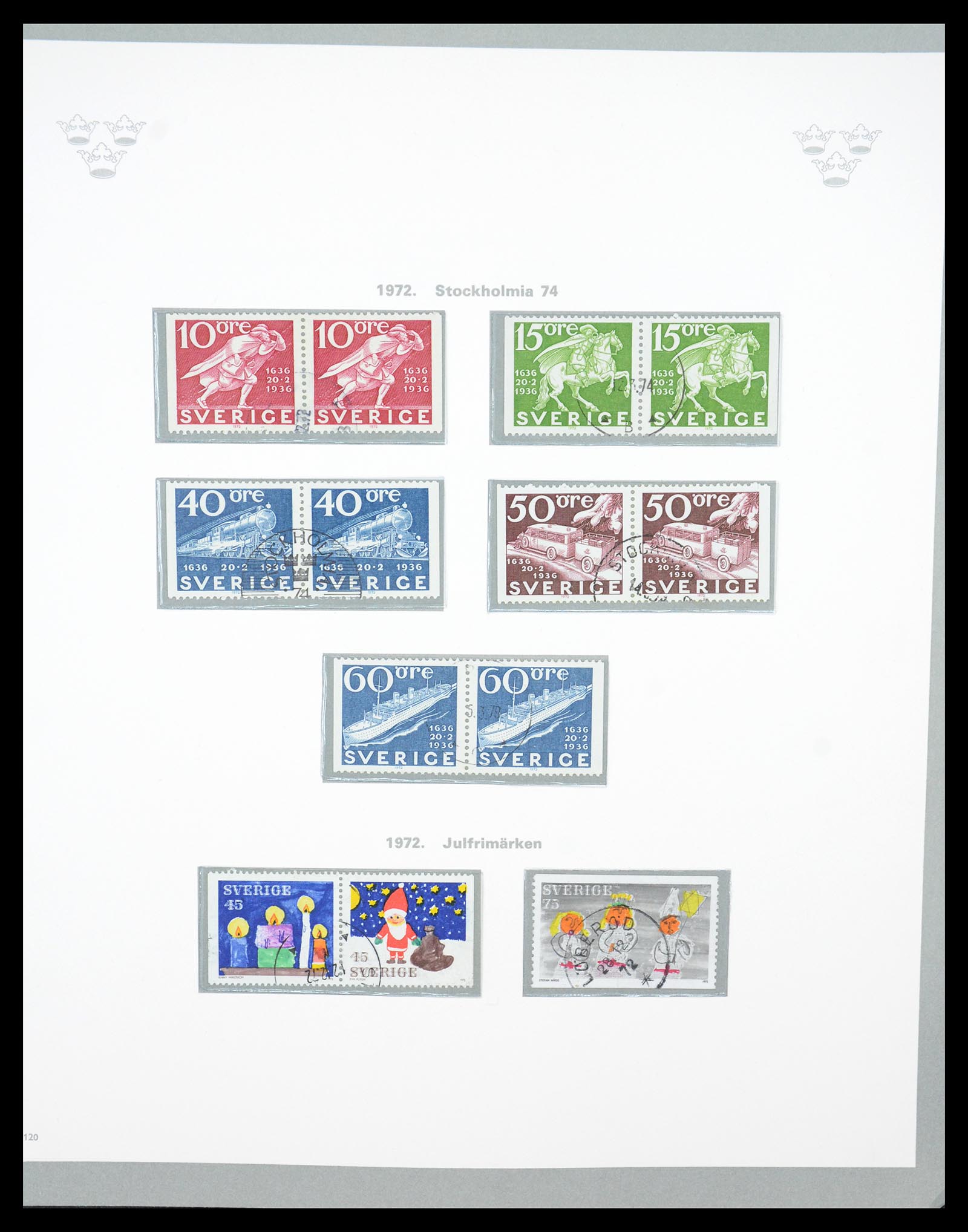 36579 089 - Stamp collection 36579 Zweden complete verzameling 1855-1975.