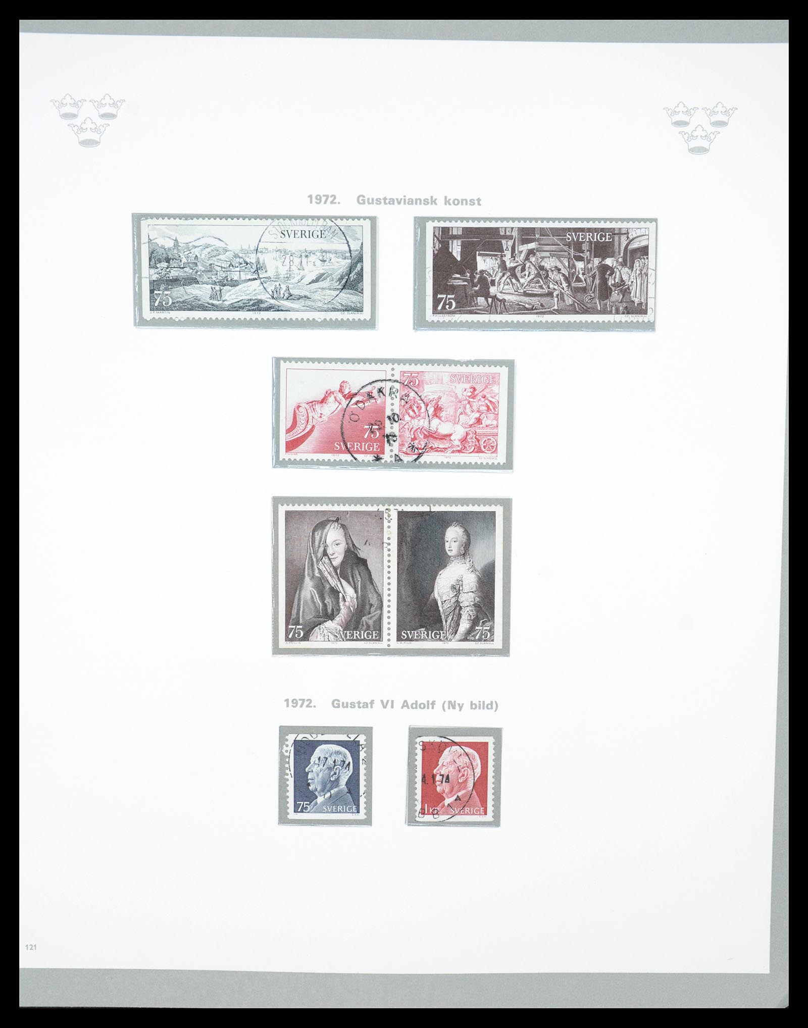 36579 090 - Stamp collection 36579 Zweden complete verzameling 1855-1975.