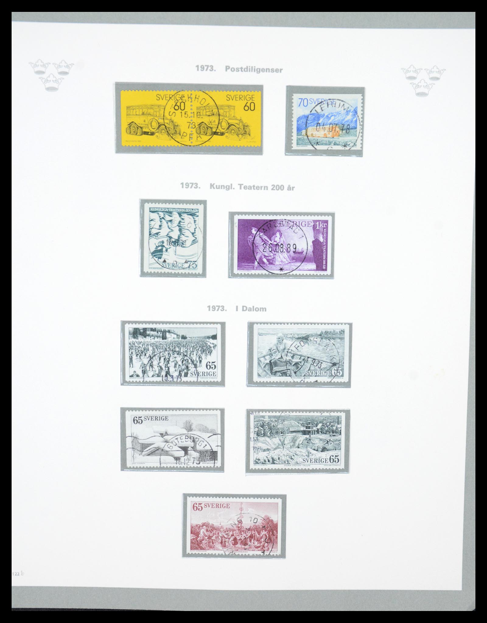 36579 092 - Stamp collection 36579 Zweden complete verzameling 1855-1975.
