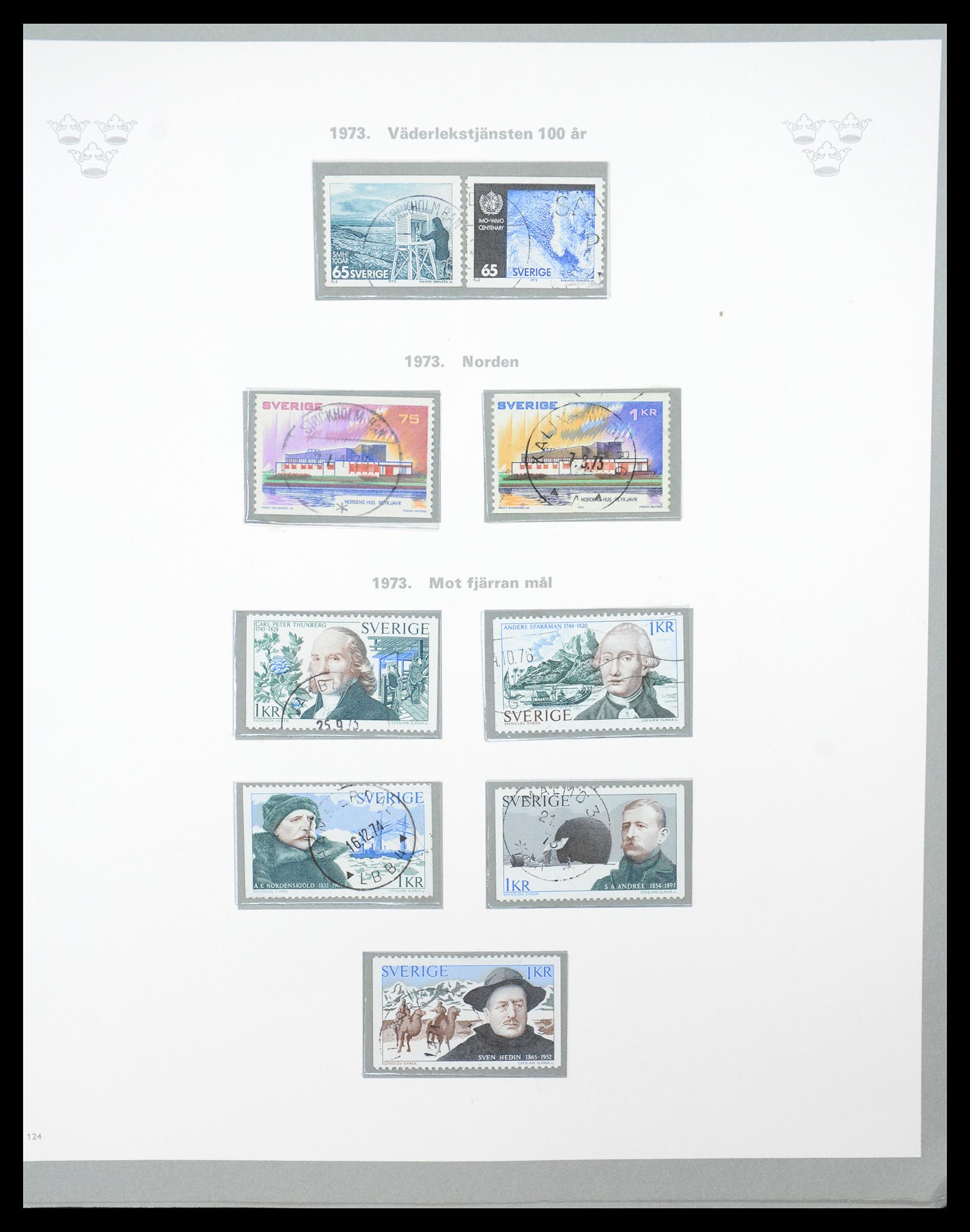 36579 094 - Stamp collection 36579 Zweden complete verzameling 1855-1975.
