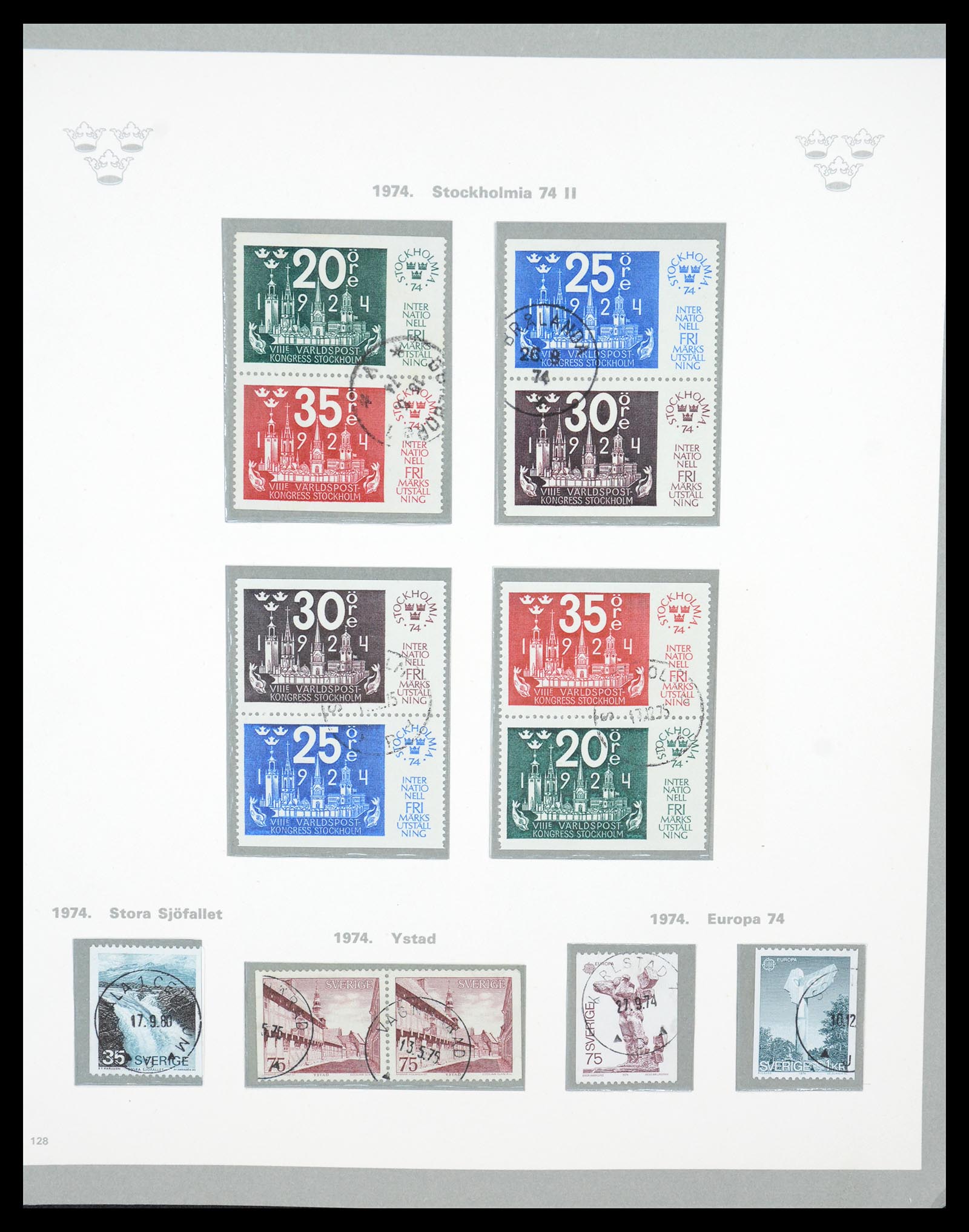 36579 098 - Stamp collection 36579 Zweden complete verzameling 1855-1975.