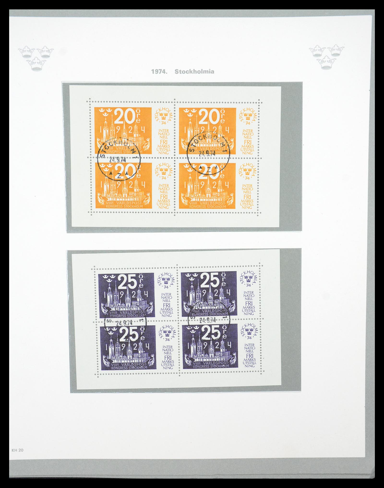 36579 100 - Stamp collection 36579 Zweden complete verzameling 1855-1975.