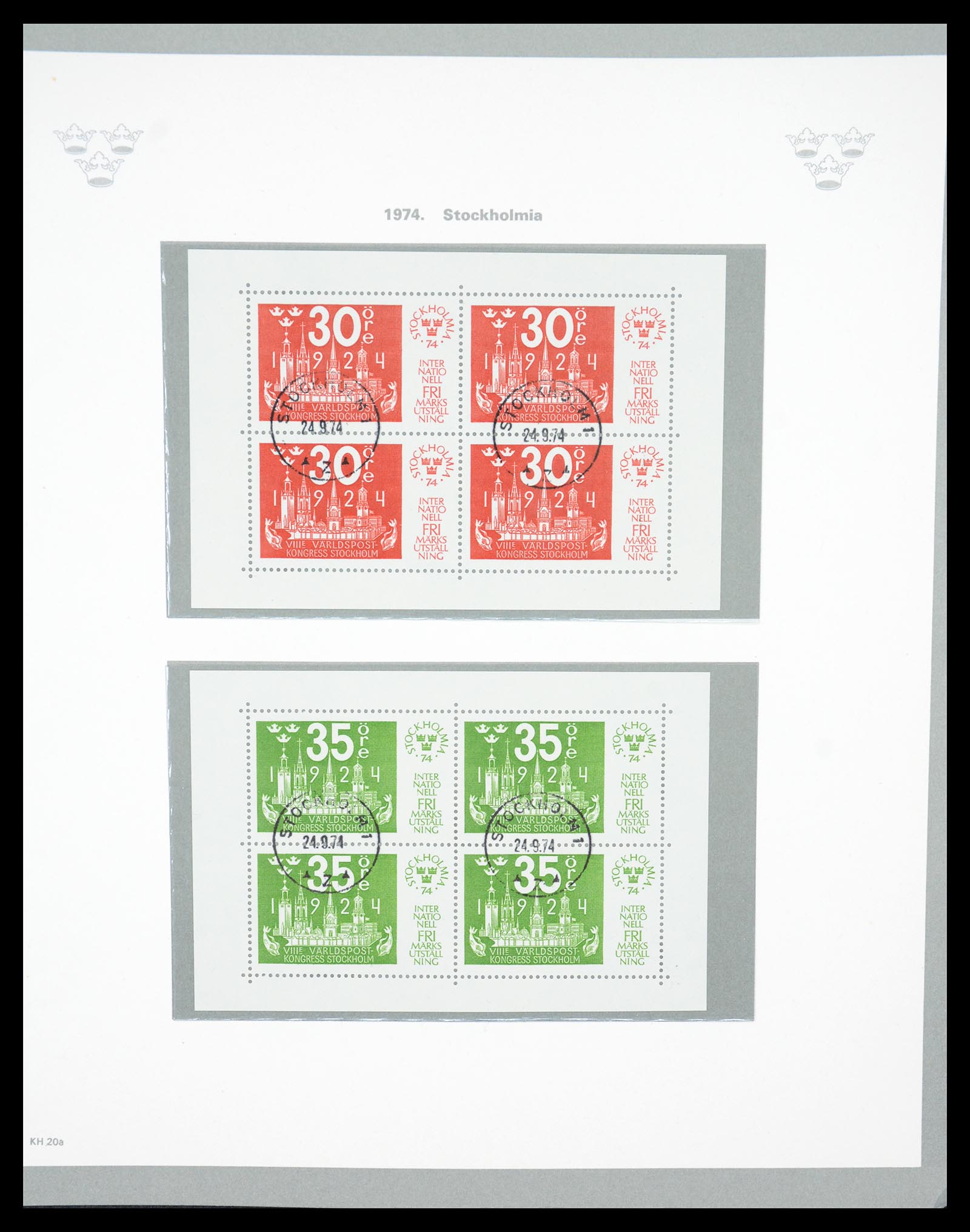 36579 101 - Stamp collection 36579 Zweden complete verzameling 1855-1975.