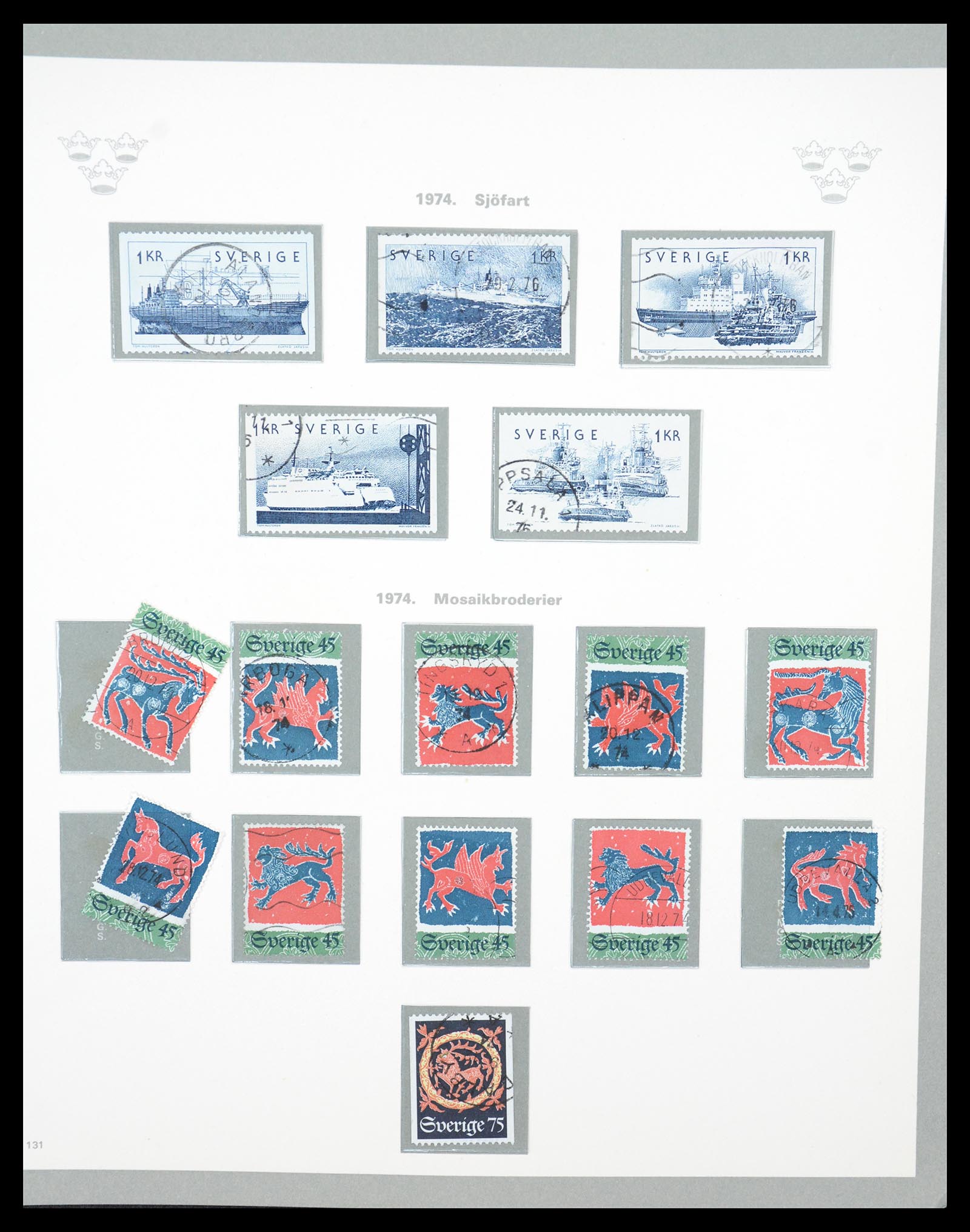 36579 103 - Stamp collection 36579 Zweden complete verzameling 1855-1975.