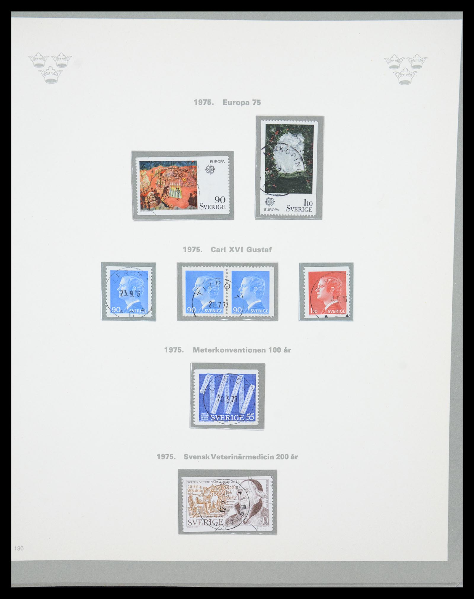 36579 108 - Stamp collection 36579 Zweden complete verzameling 1855-1975.