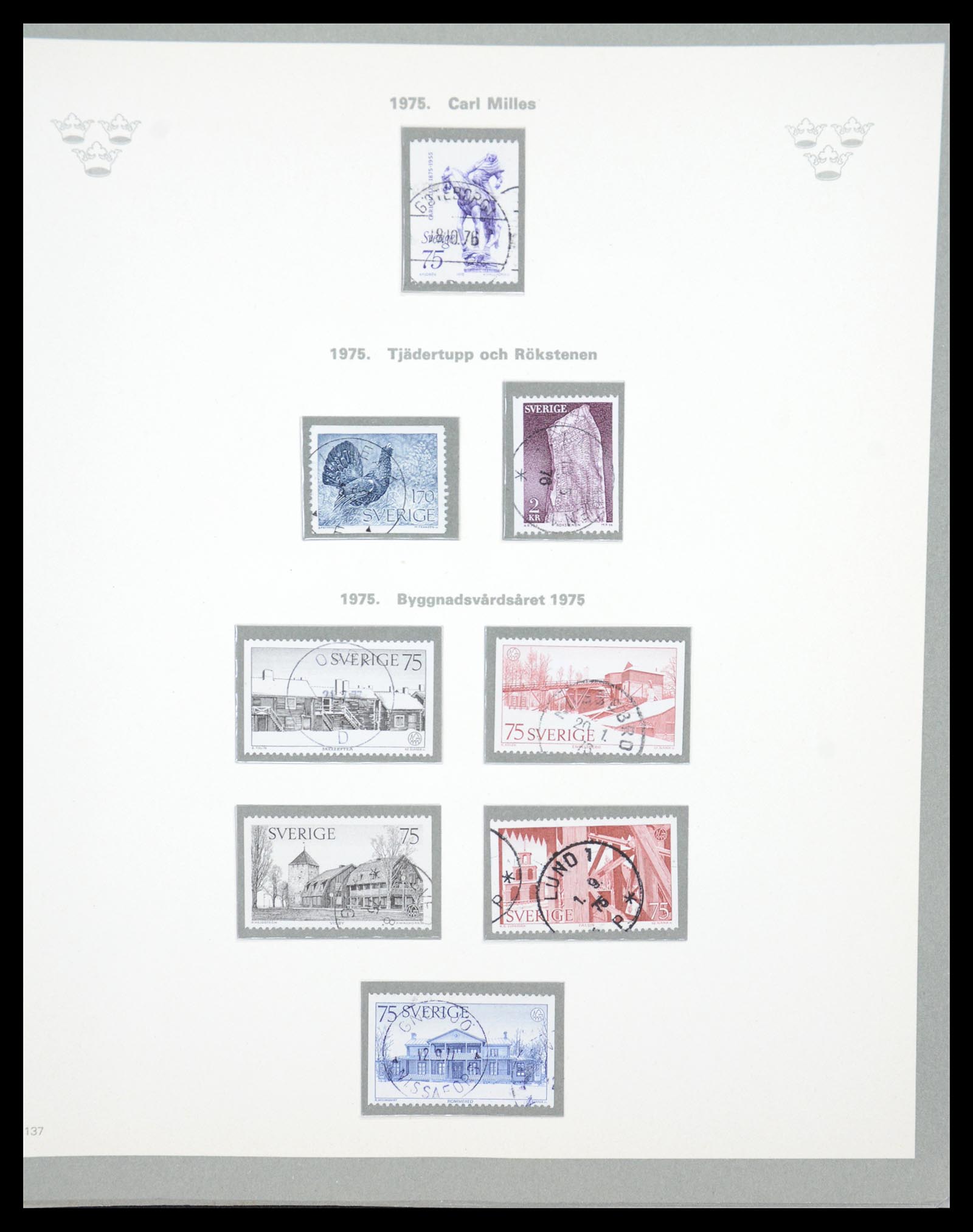 36579 109 - Stamp collection 36579 Zweden complete verzameling 1855-1975.