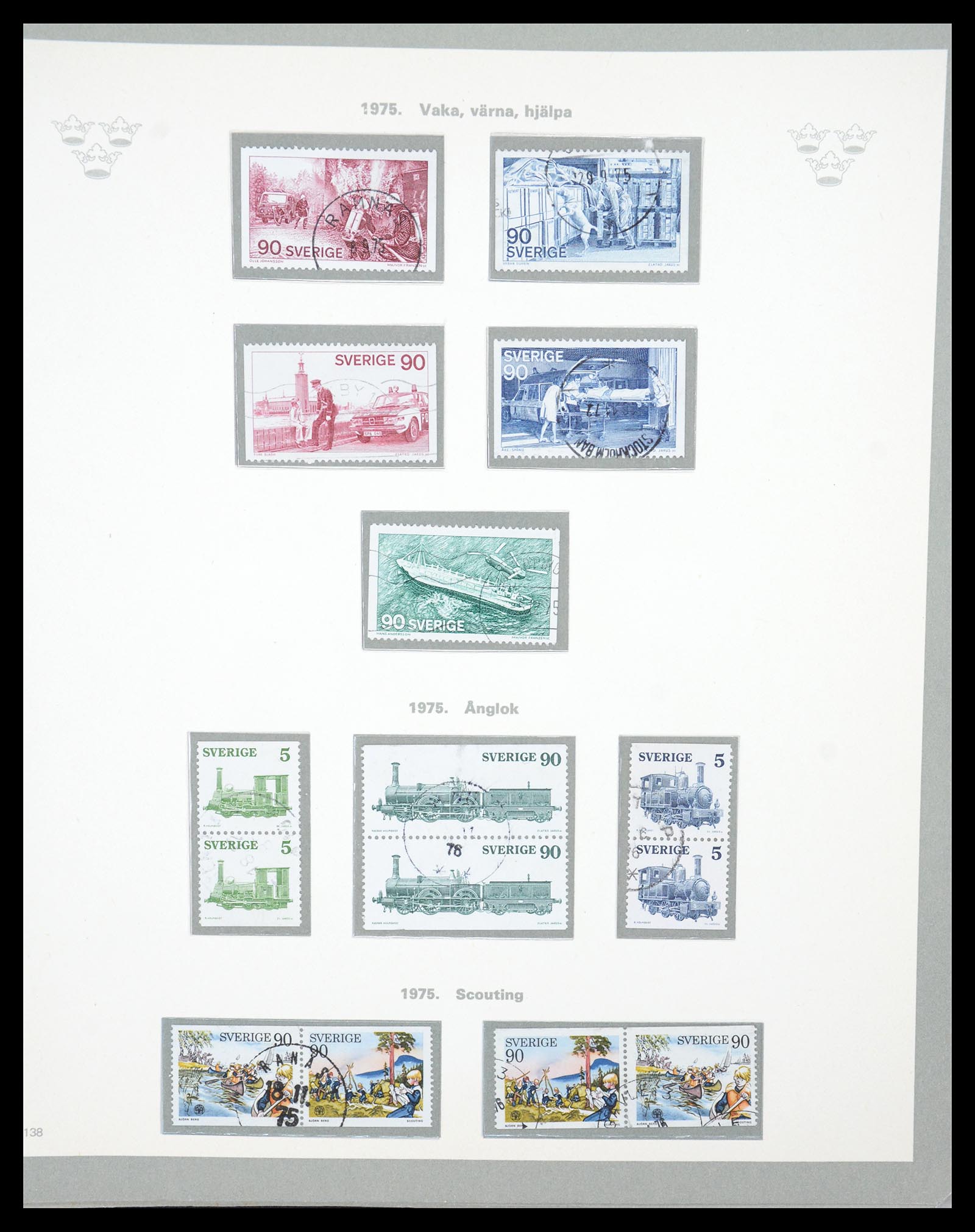 36579 110 - Stamp collection 36579 Zweden complete verzameling 1855-1975.